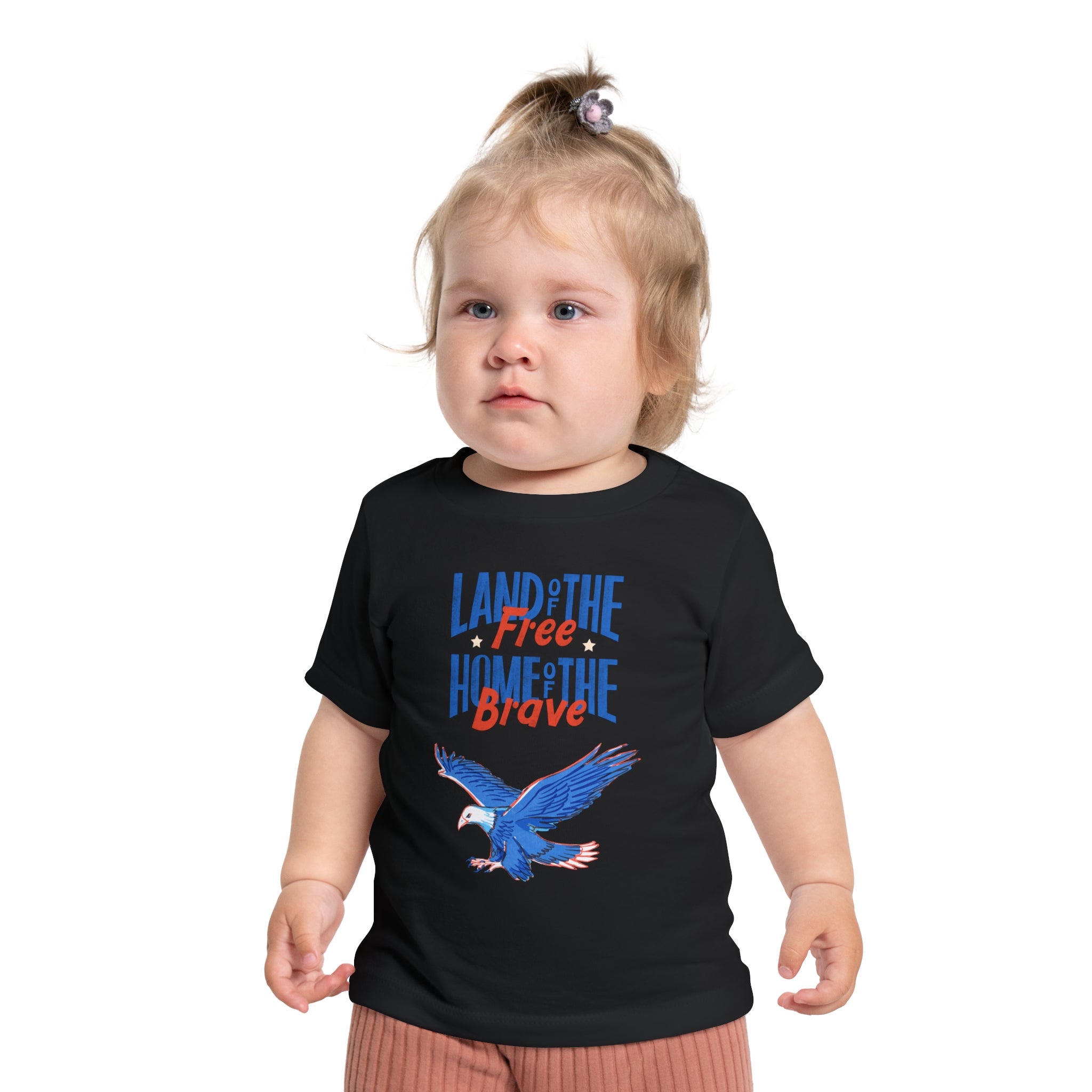 Land Of The Free Home Of The Brave Baby Short Sleeve T-Shirt