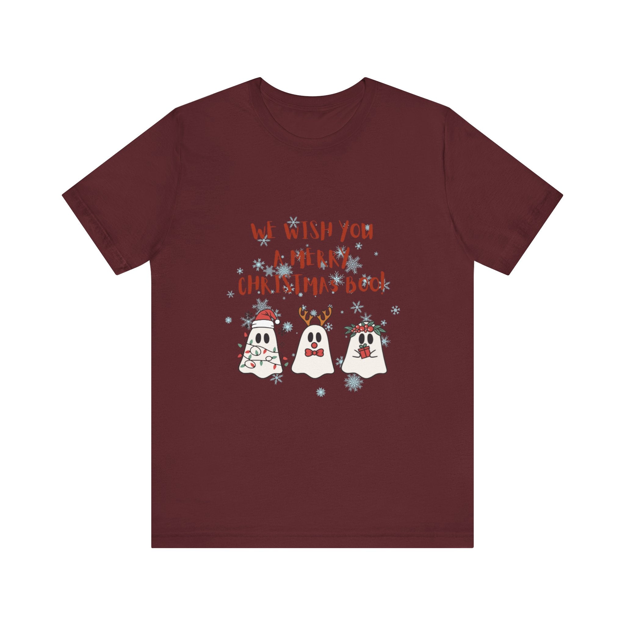 We Wish You A Merry Christmas Boo Unisex Jersey Short Sleeve Tee