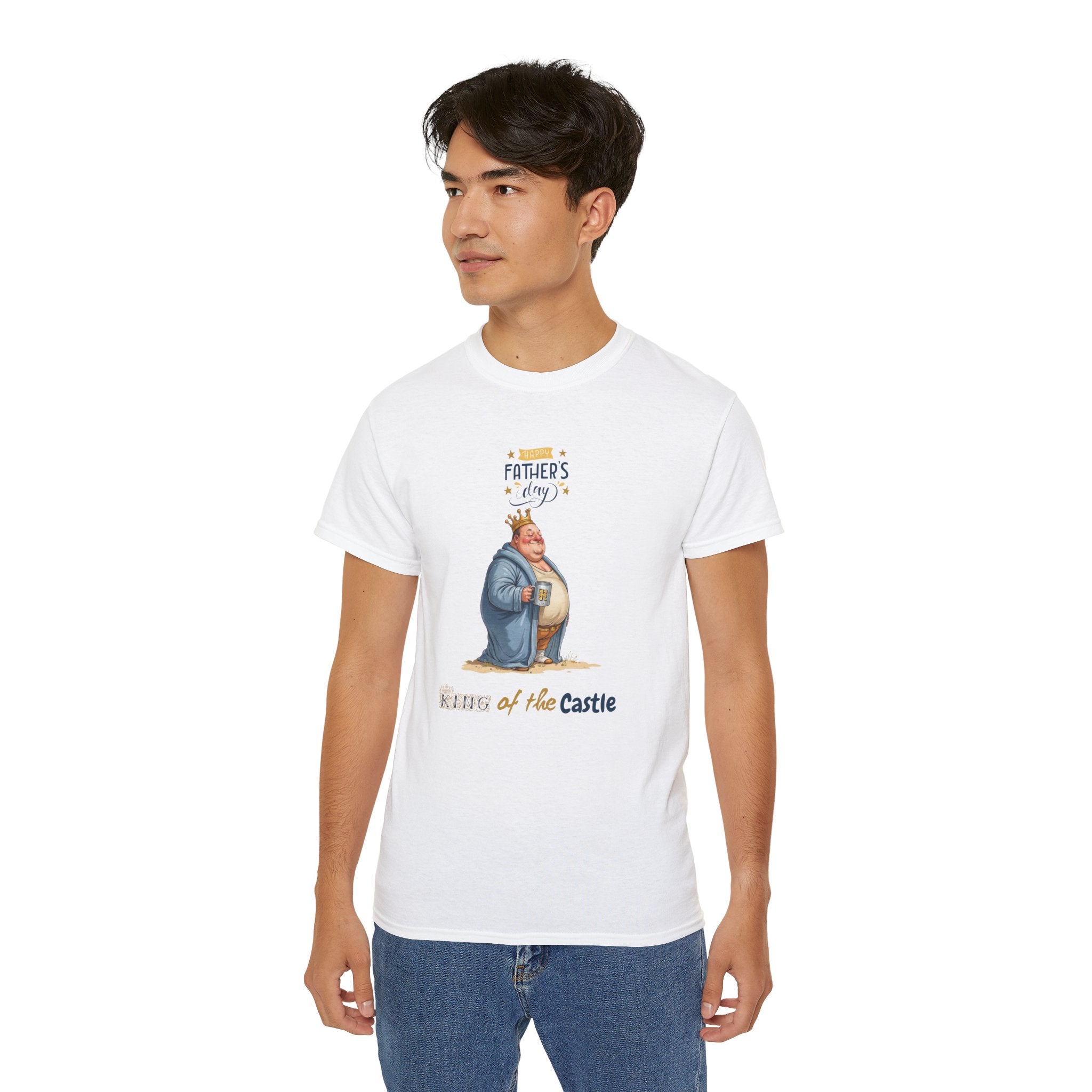 Father's Day King of the Castle Tee, Unisex Cotton T-Shirt
