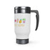 Sweet Summer Stainless Steel Travel Mug with Handle, 14oz