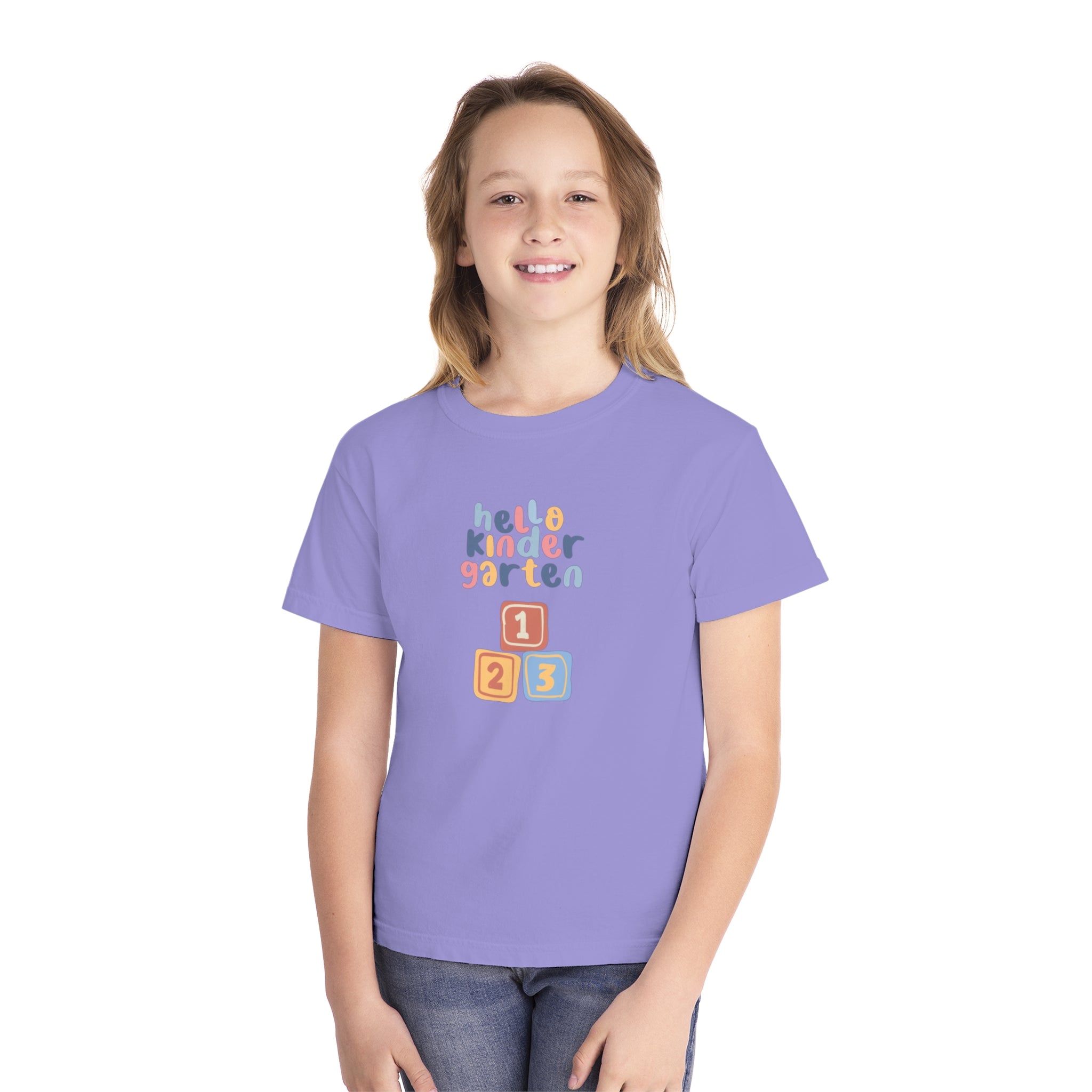 Hello Kindergarten Youth Midweight Tee