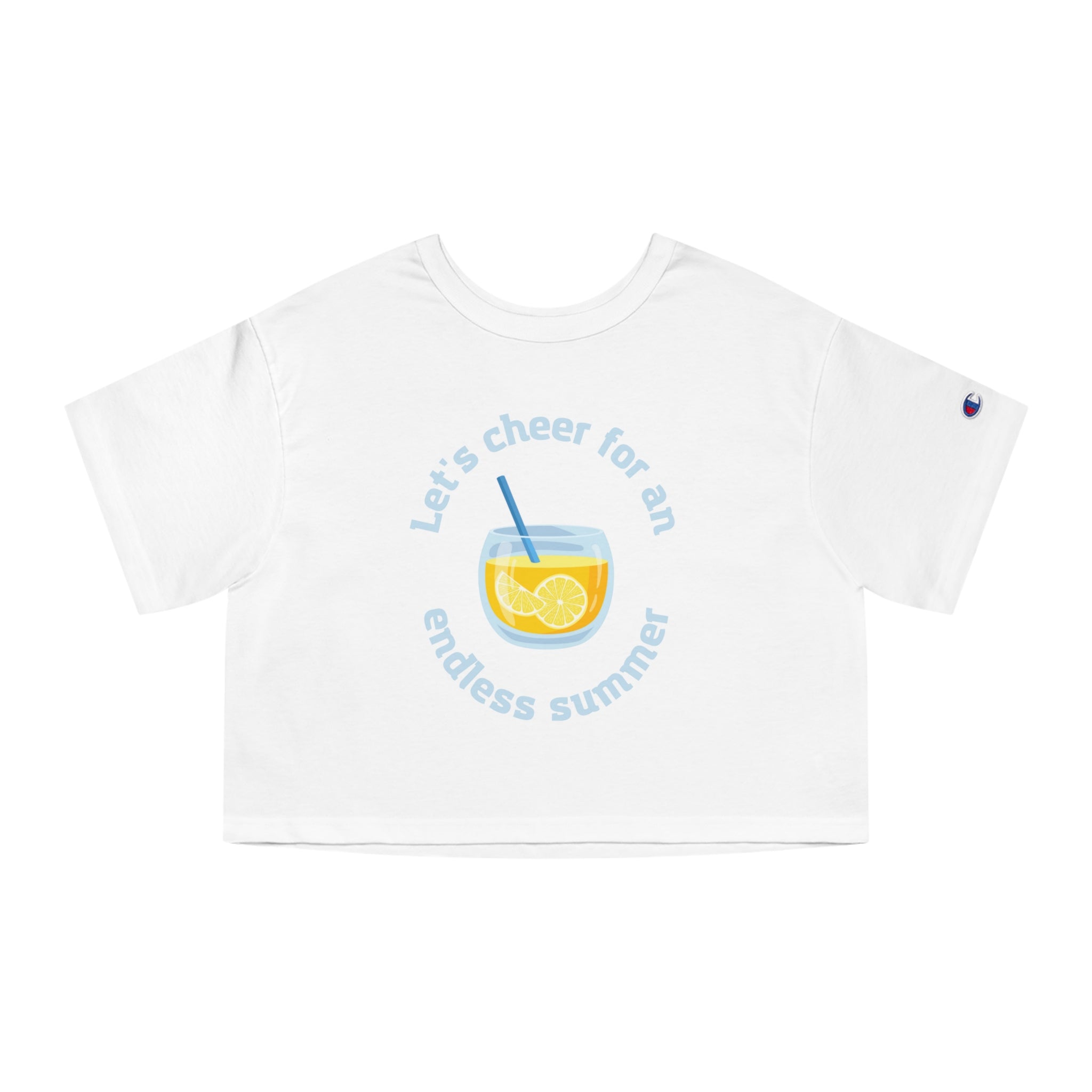 Let's Cheer For An Endless Summer Champion Women's Heritage Cropped T-Shirt