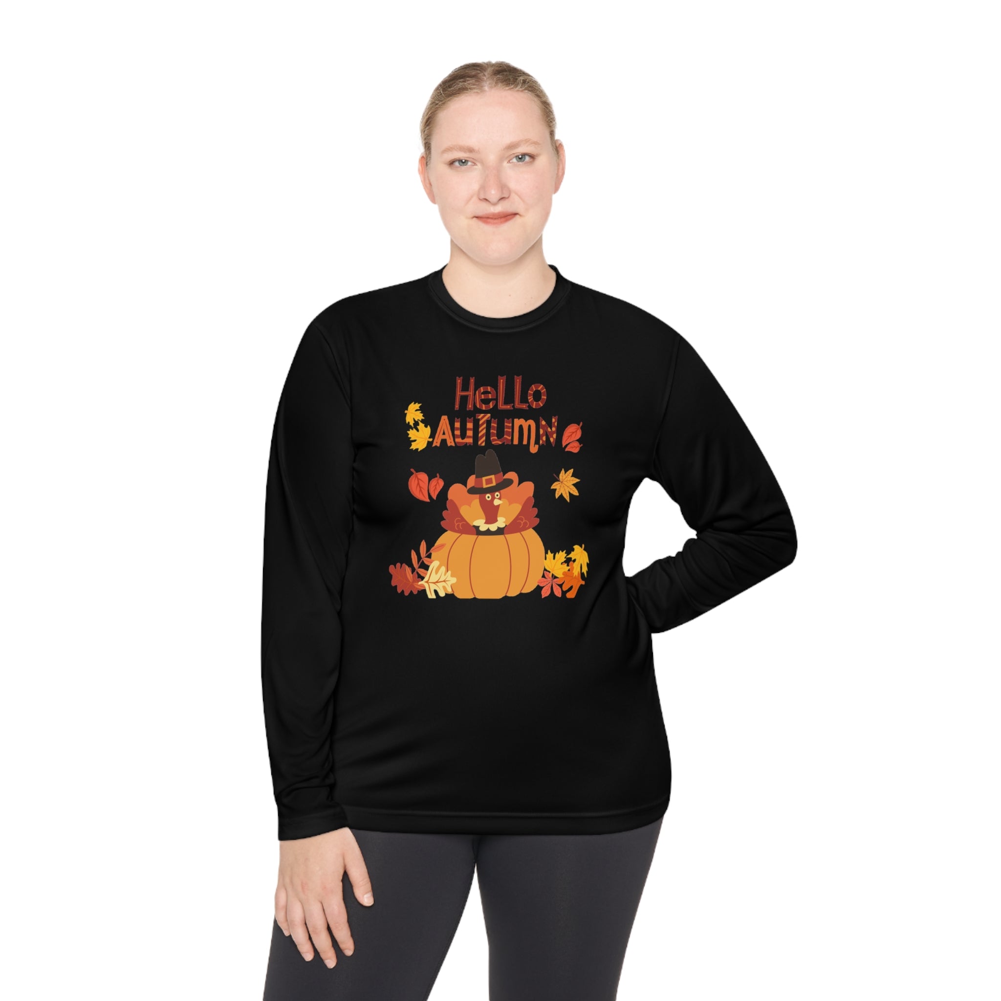 Hello Autumn Unisex Lightweight Long Sleeve Tee