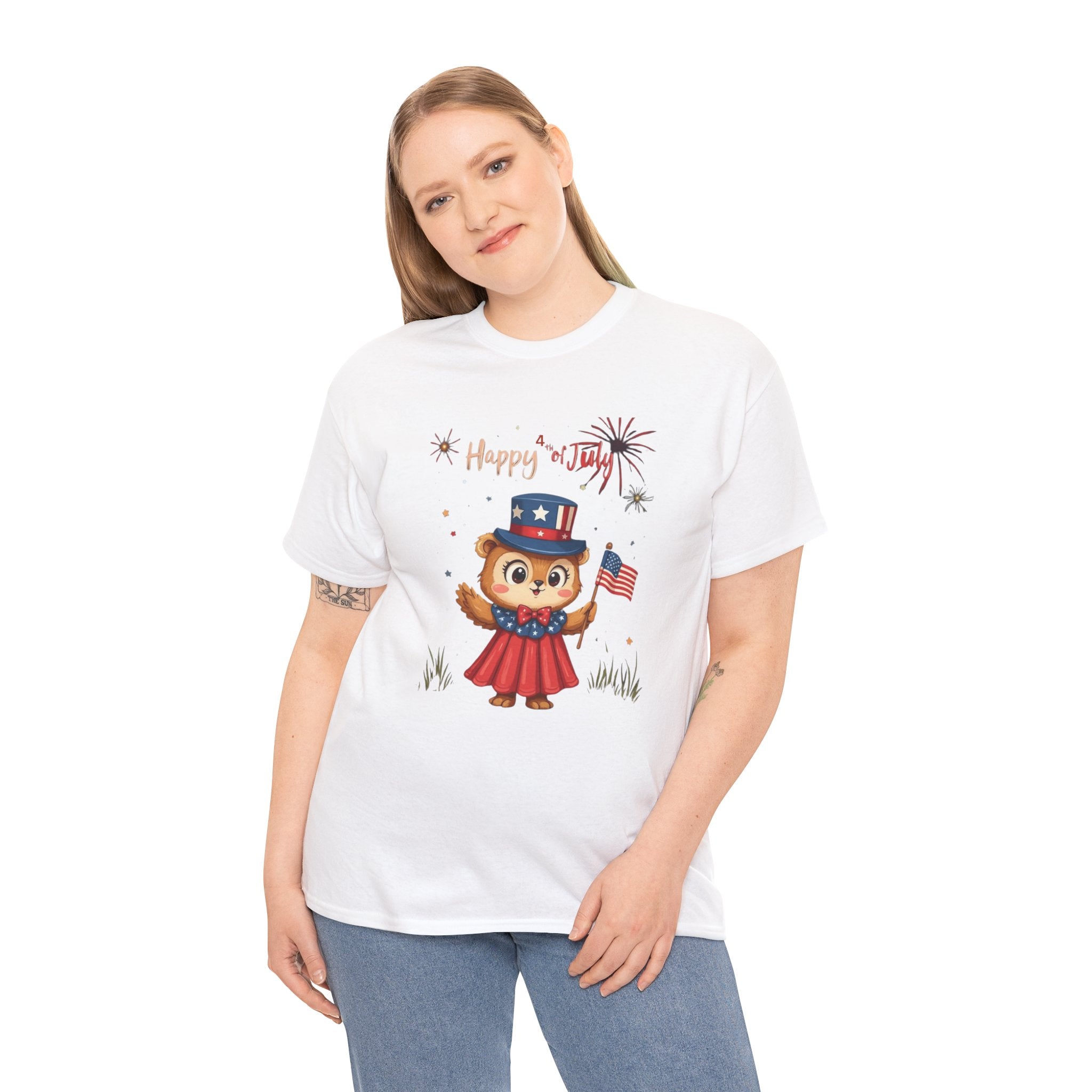 Happy Independence Day Unisex Heavy Cotton T-Shirt