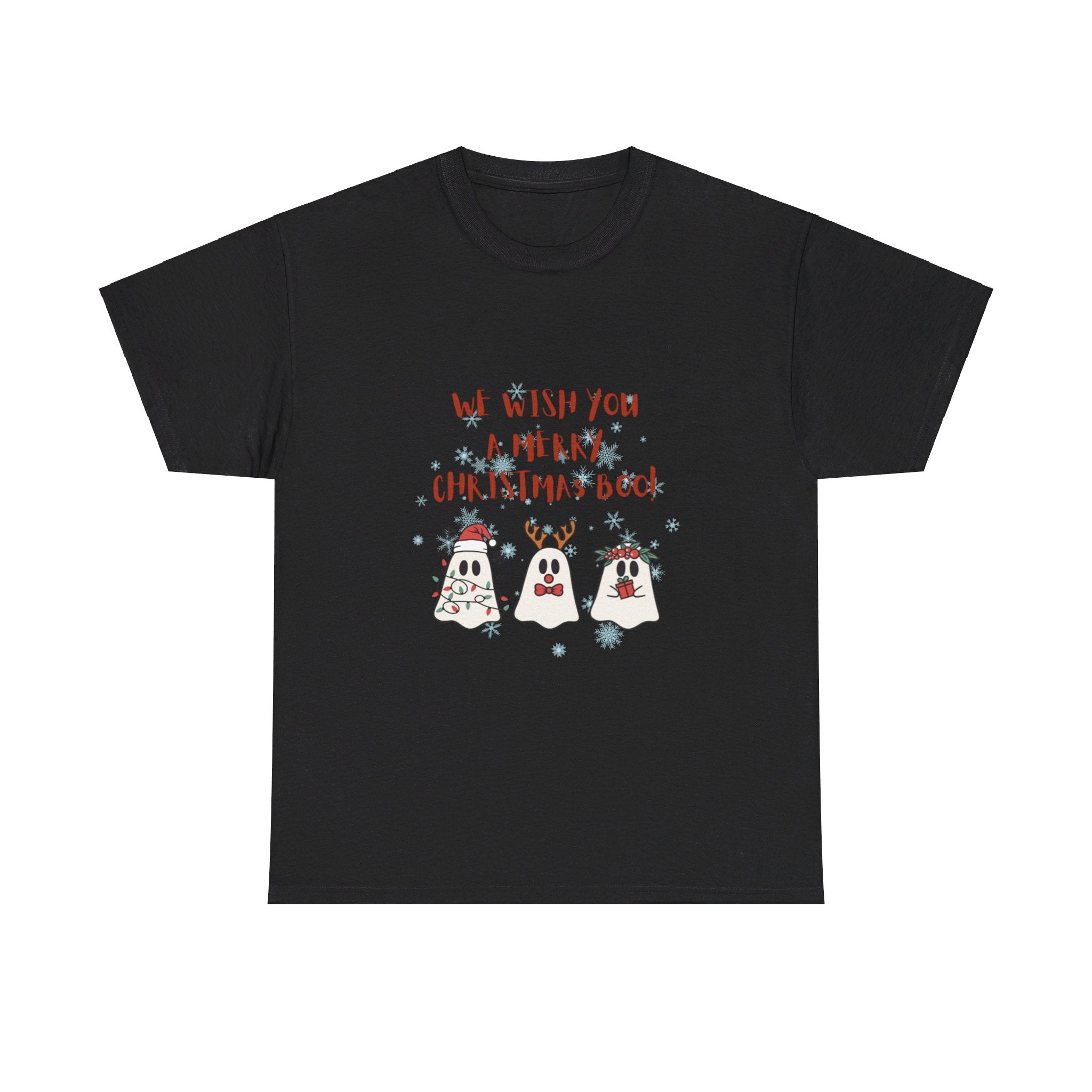 We Wish You A Merry Christmas Boo Unisex Heavy Cotton Tee