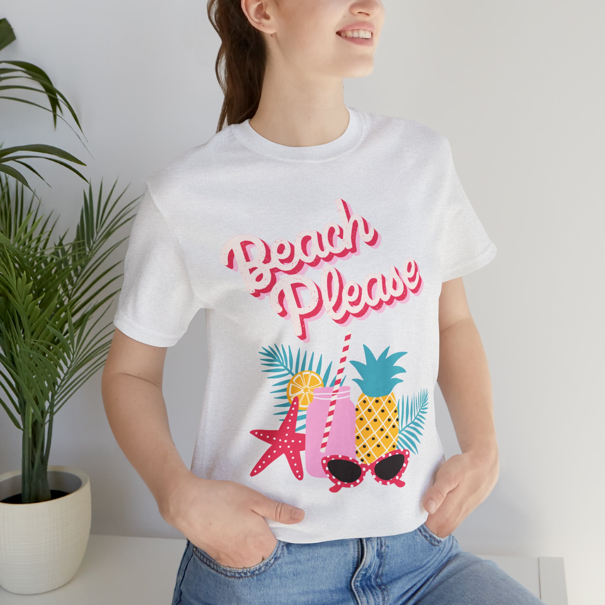 Beach Please Unisex Jersey Short Sleeve Tee
