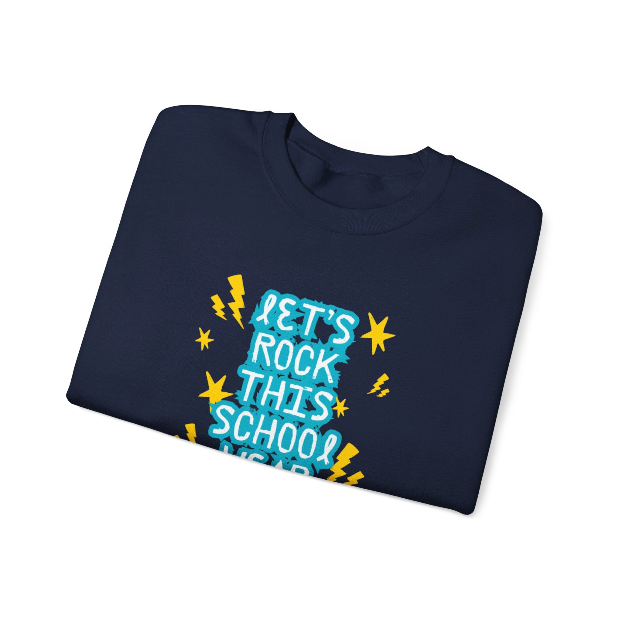 Let's Rock This School Year Unisex Heavy Blend™ Crewneck Sweatshirt