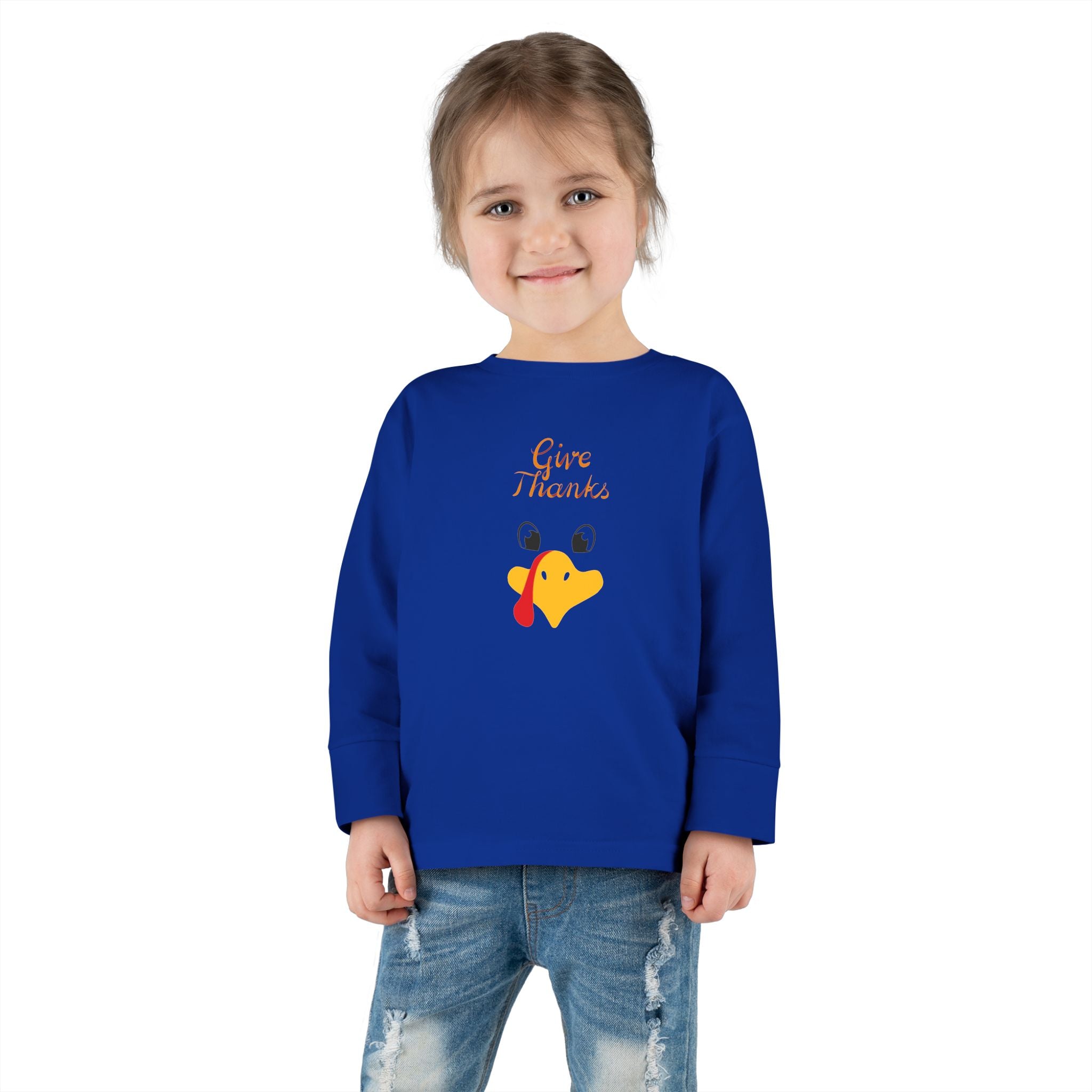 Give Thanks Toddler Long Sleeve Tee