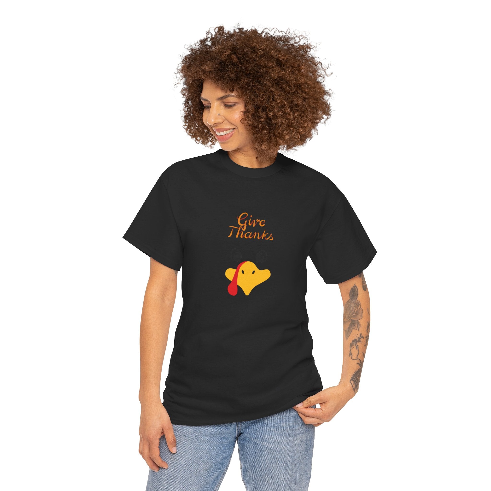 Give Thanks Unisex Heavy Cotton Tee