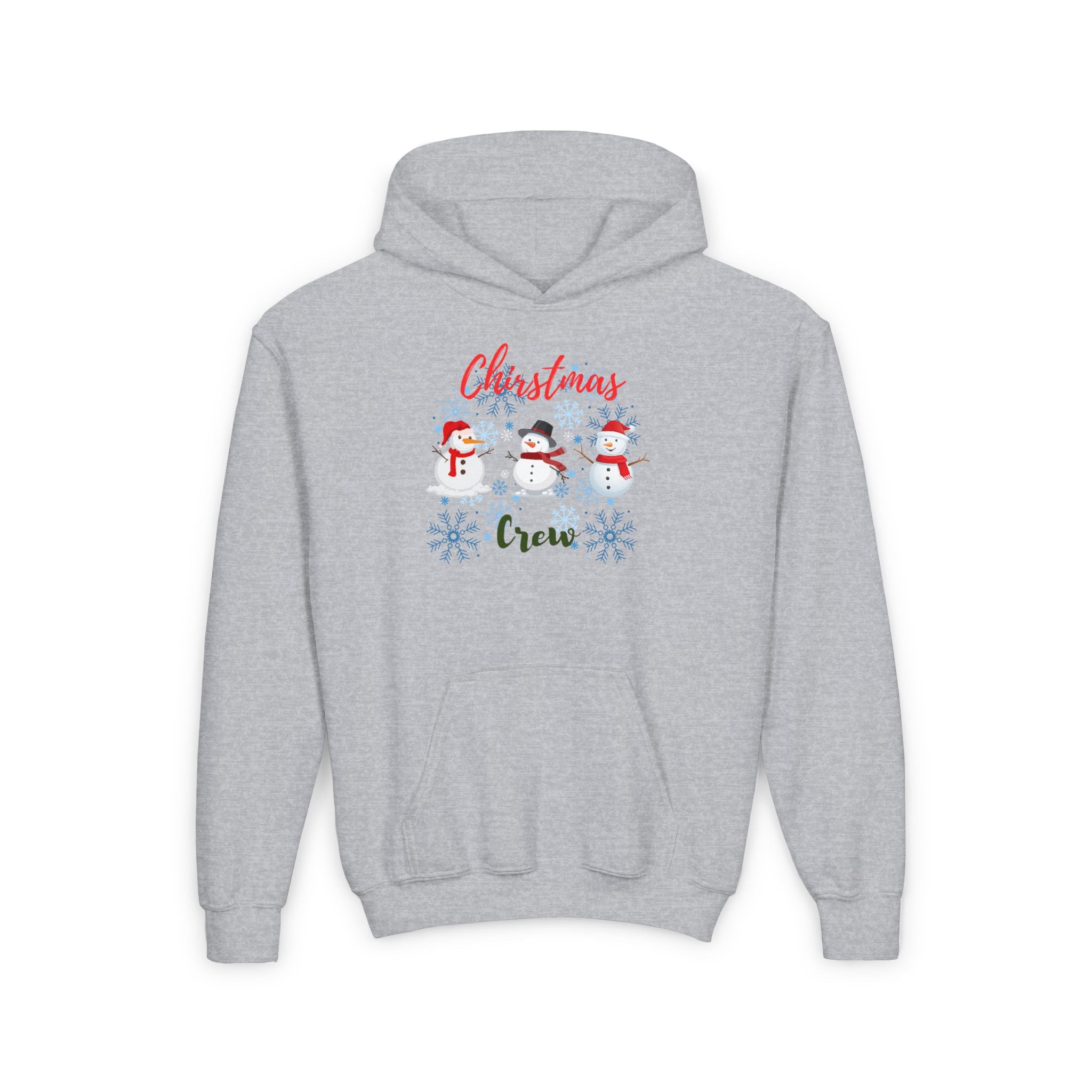 Christmas Crew Youth Heavy Blend Hooded Sweatshirt