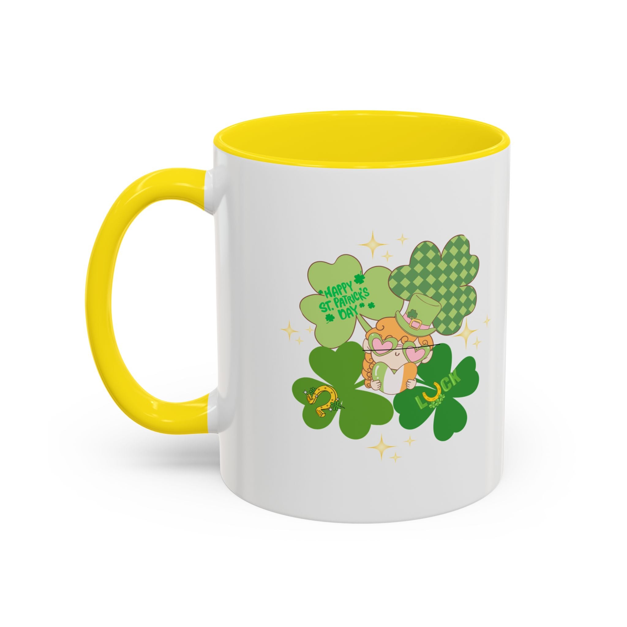 Retro St. Paddy's Day Accent Coffee Mug - 11oz & 15oz