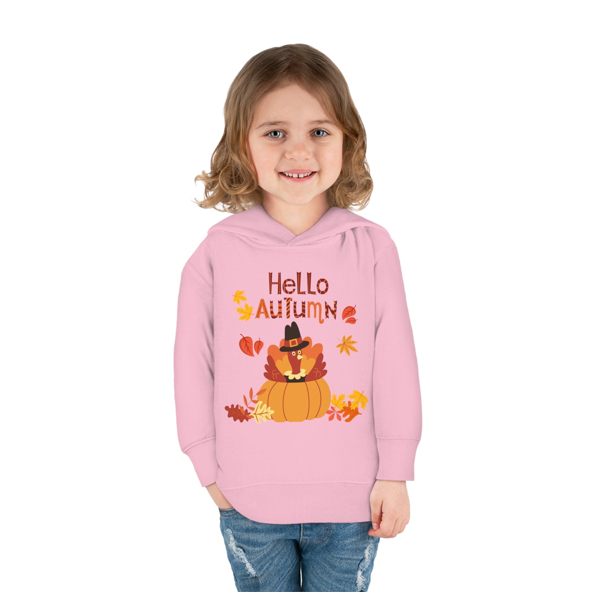 Hello Autumn Toddler Pullover Fleece Hoodie
