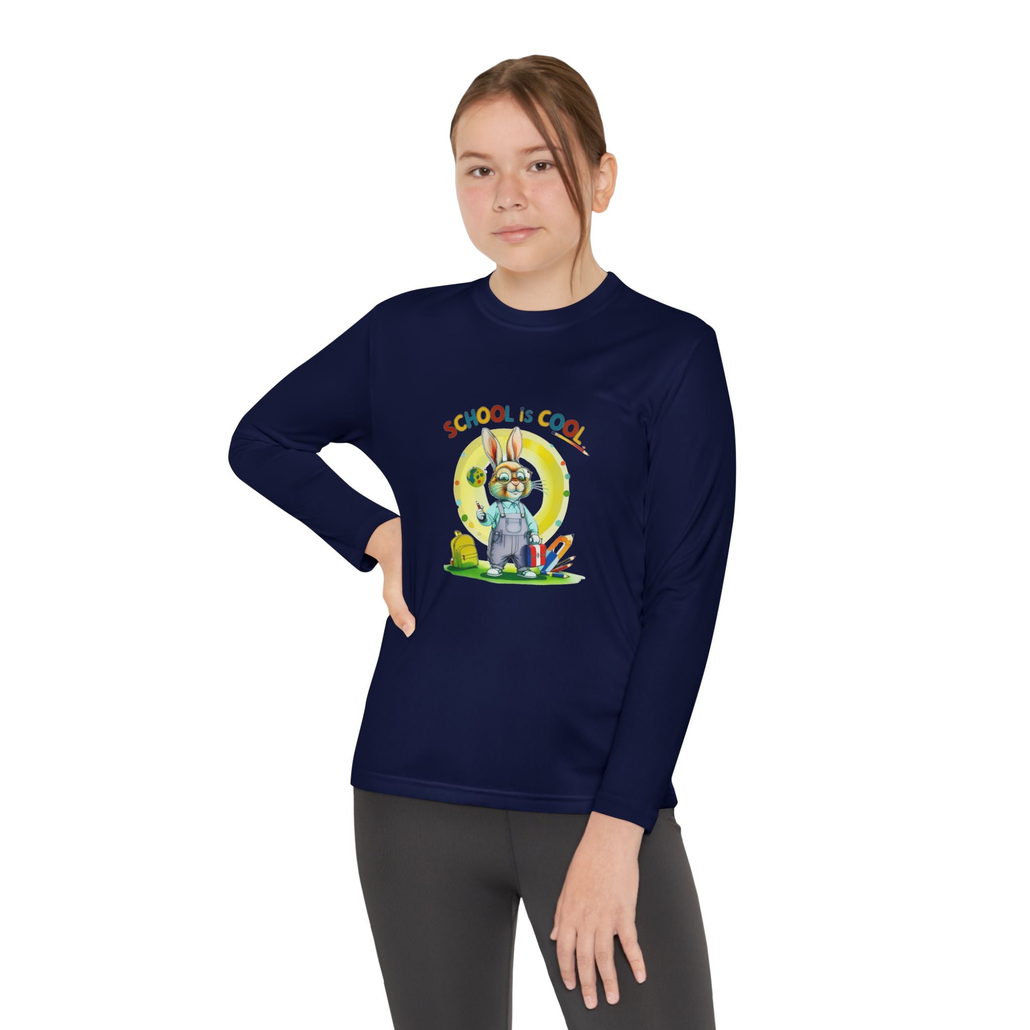 School is Cool Youth Long Sleeve Competitor Tee