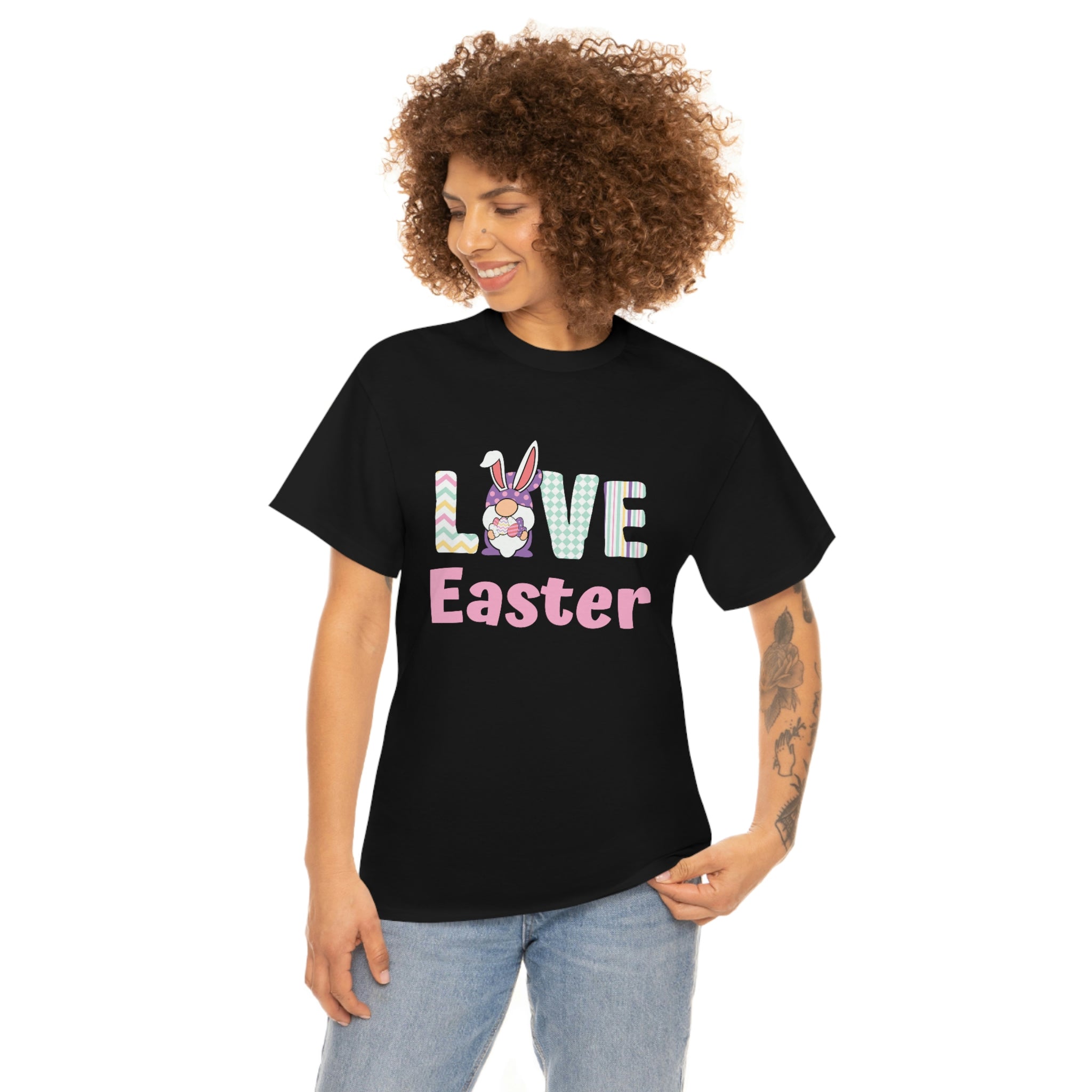 Gnome Love Easter Unisex Heavy Cotton Tee