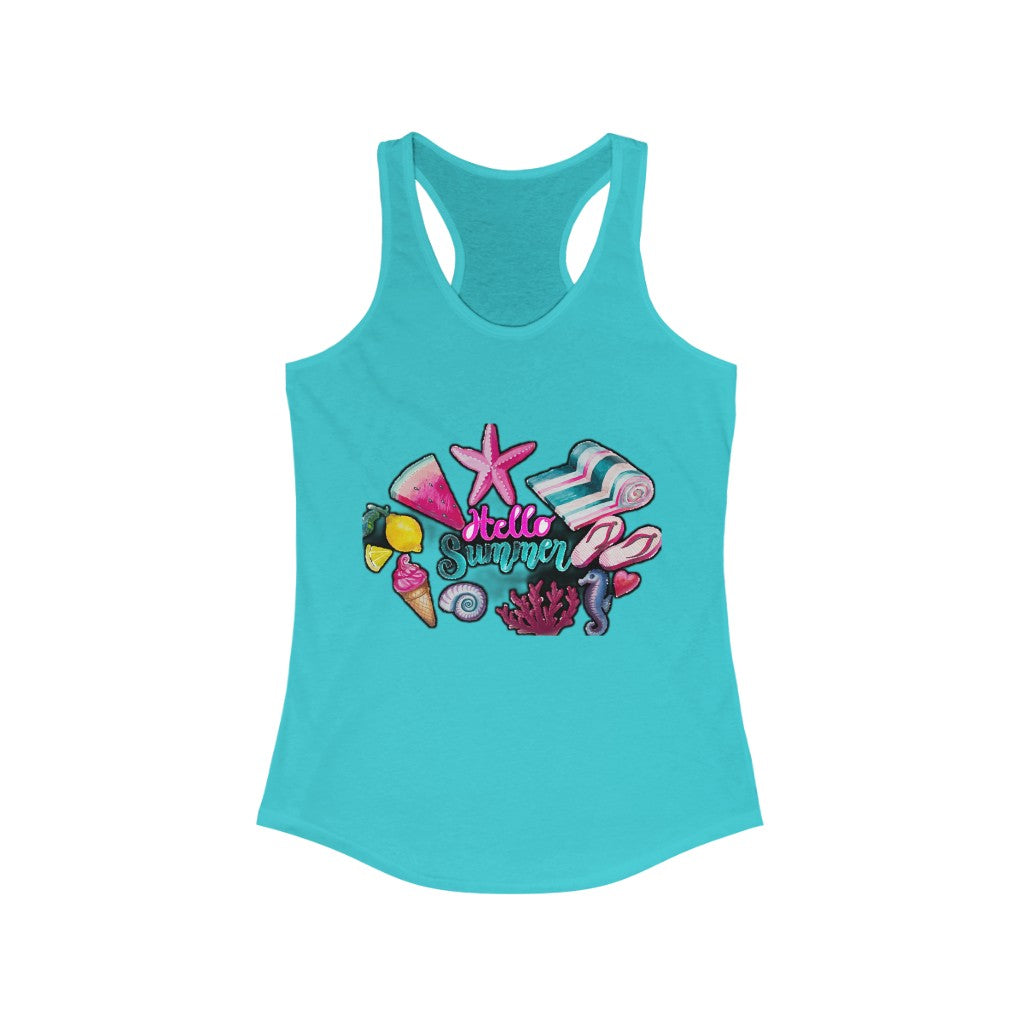 Hello Summer Women's Ideal Racerback Tank