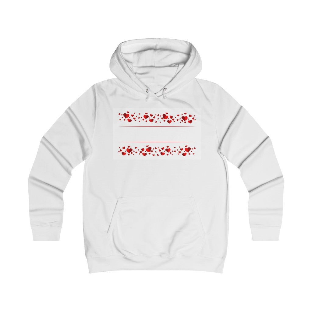 Happy Valentine's Day Girlie College Hoodie