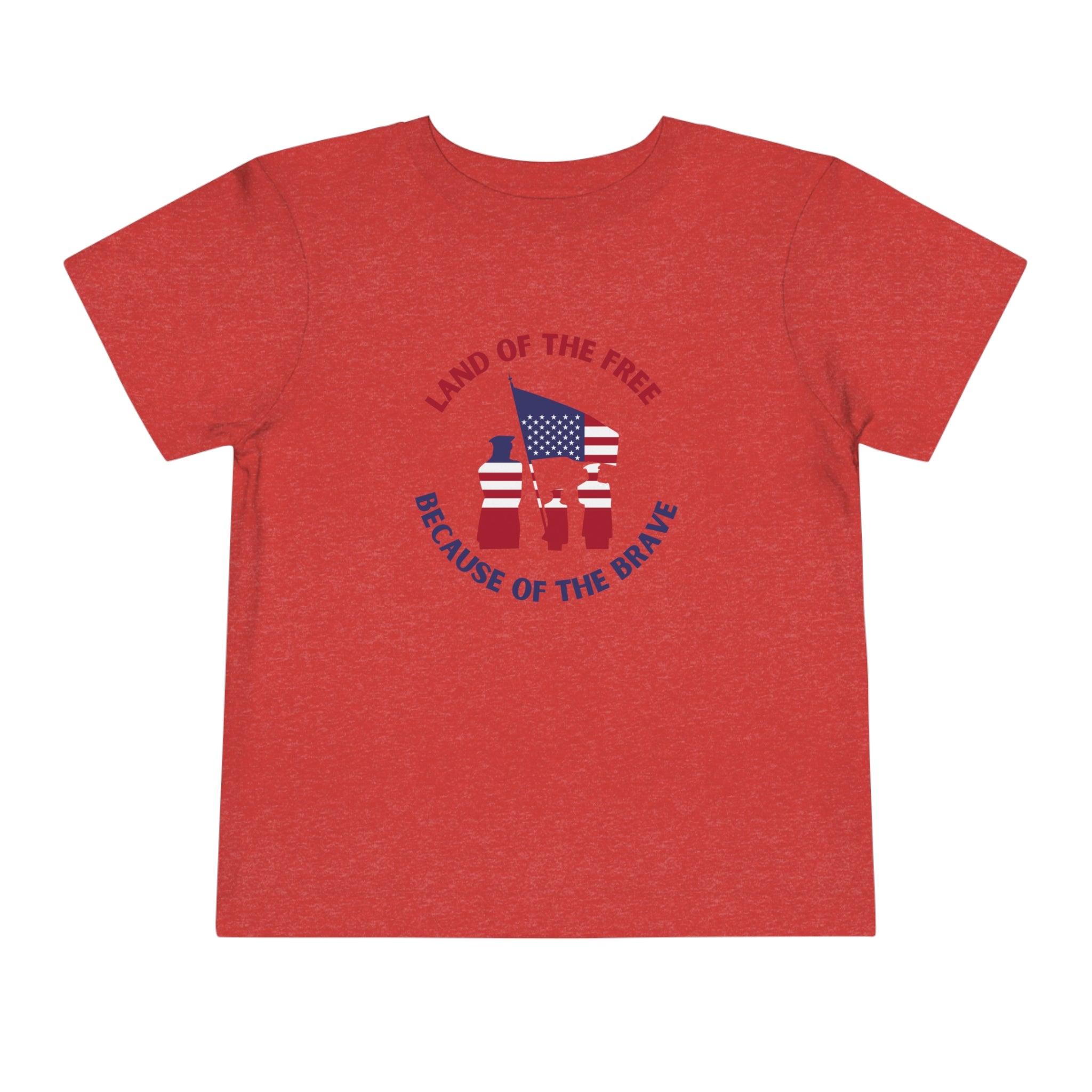 Memorial Day Land Of The Free Toddler Short Sleeve Tee