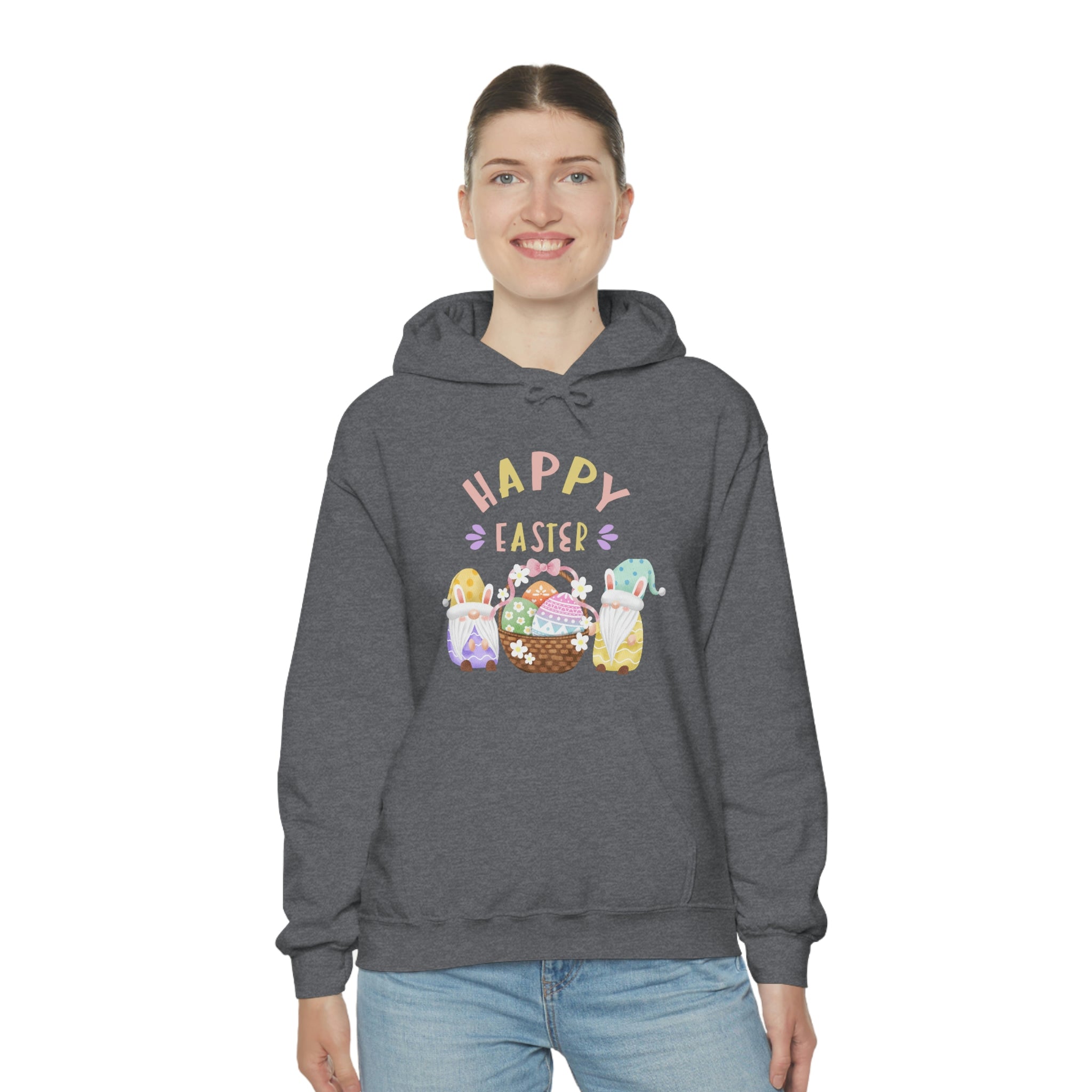 Happy Easter Gnome Unisex Heavy Blend™ Hooded Sweatshirt