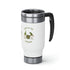 The Luck Of The Gnomies! Stainless Steel Travel Mug with Handle, 14oz