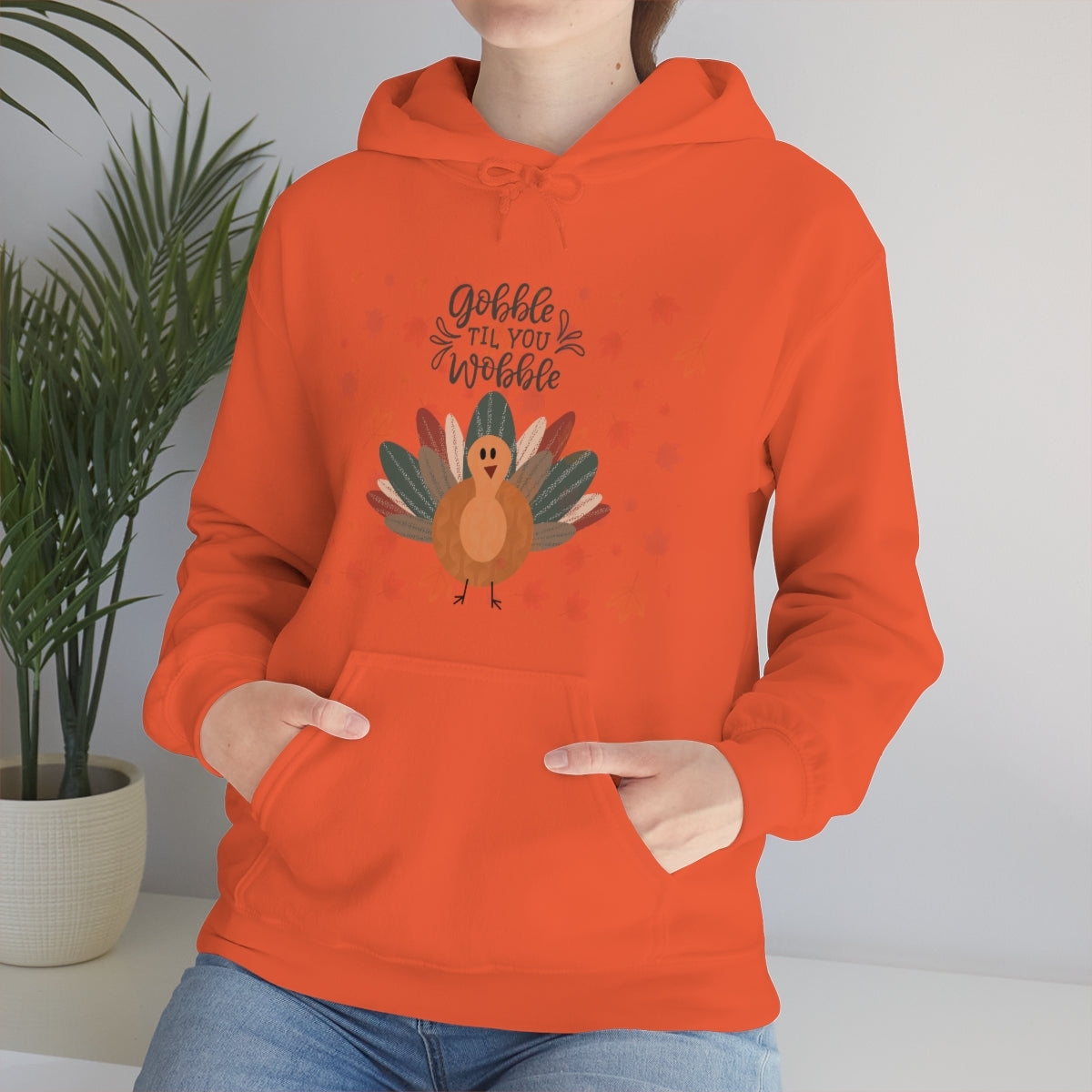 Gobble Til You Wobble Unisex Heavy Blend™ Hooded Sweatshirt