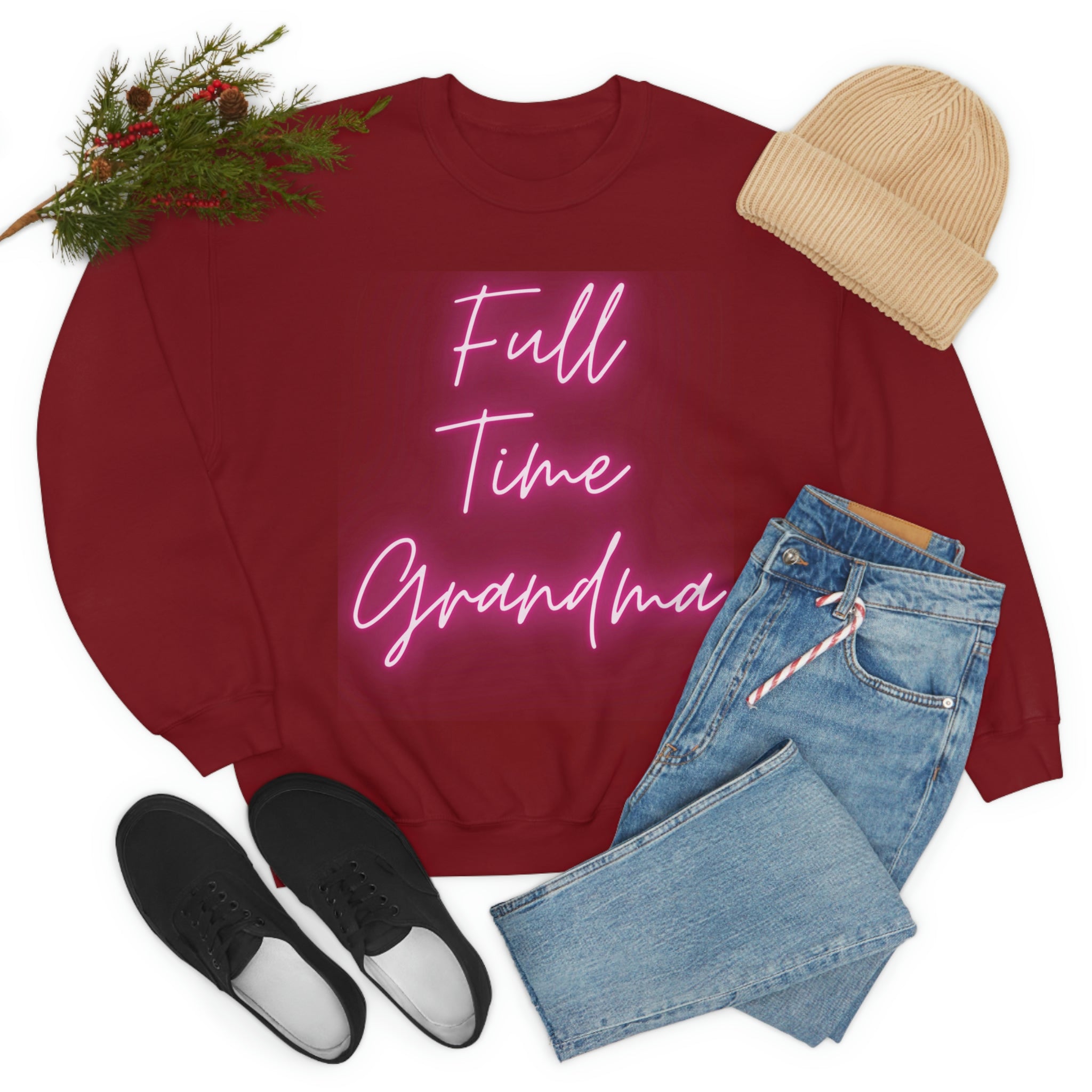 Full Time Grandma Unisex Heavy Blend™ Crewneck Sweatshirt