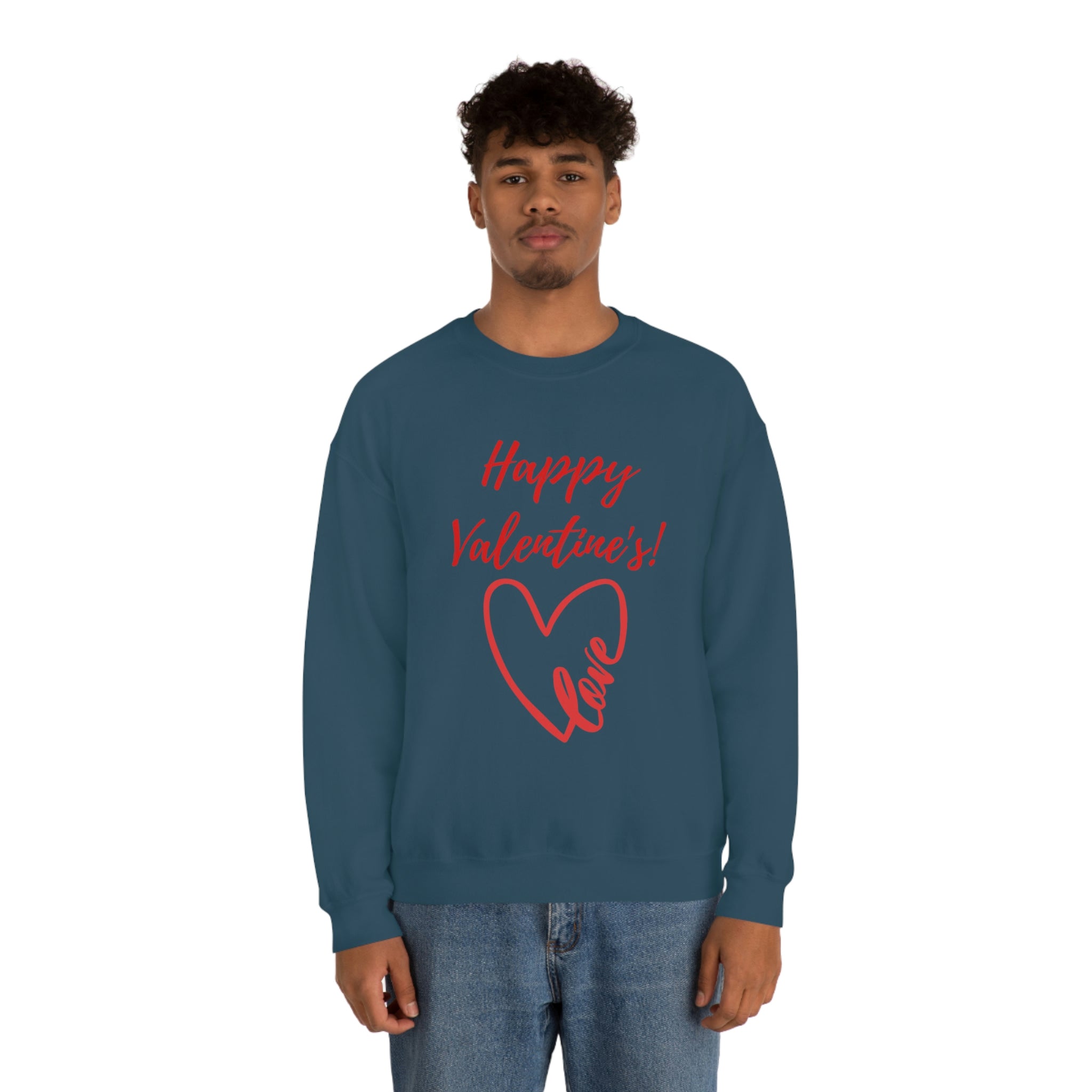 Happy Valentine's Love! Unisex Heavy Blend™ Crewneck Sweatshirt