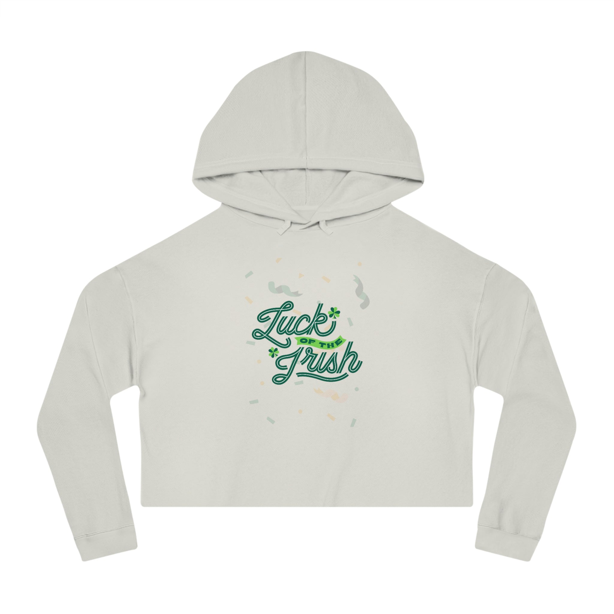 Luch Of The Irish Women’s Cropped Hooded Sweatshirt