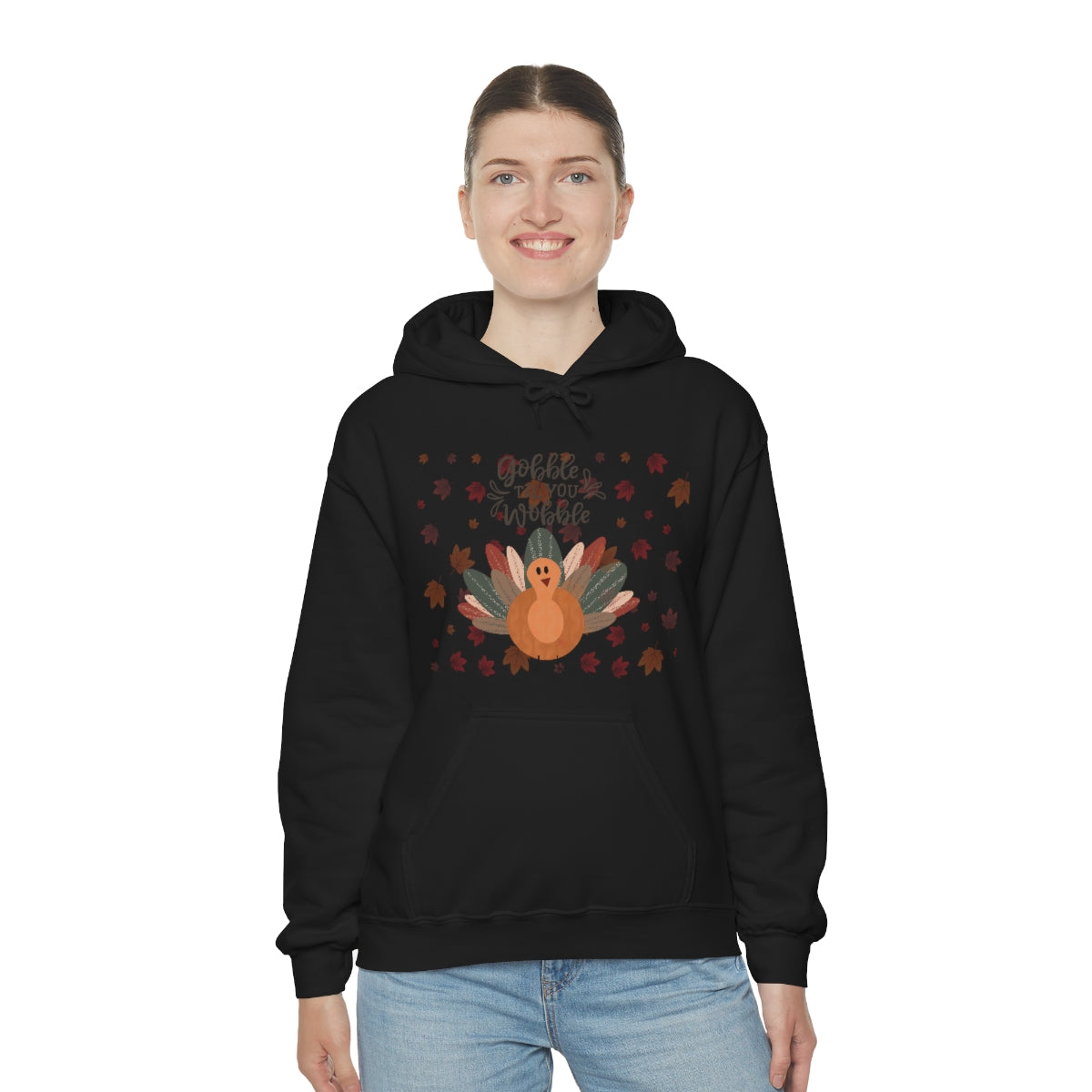 Gobble Til You Wobble Unisex Heavy Blend™ Hooded Sweatshirt