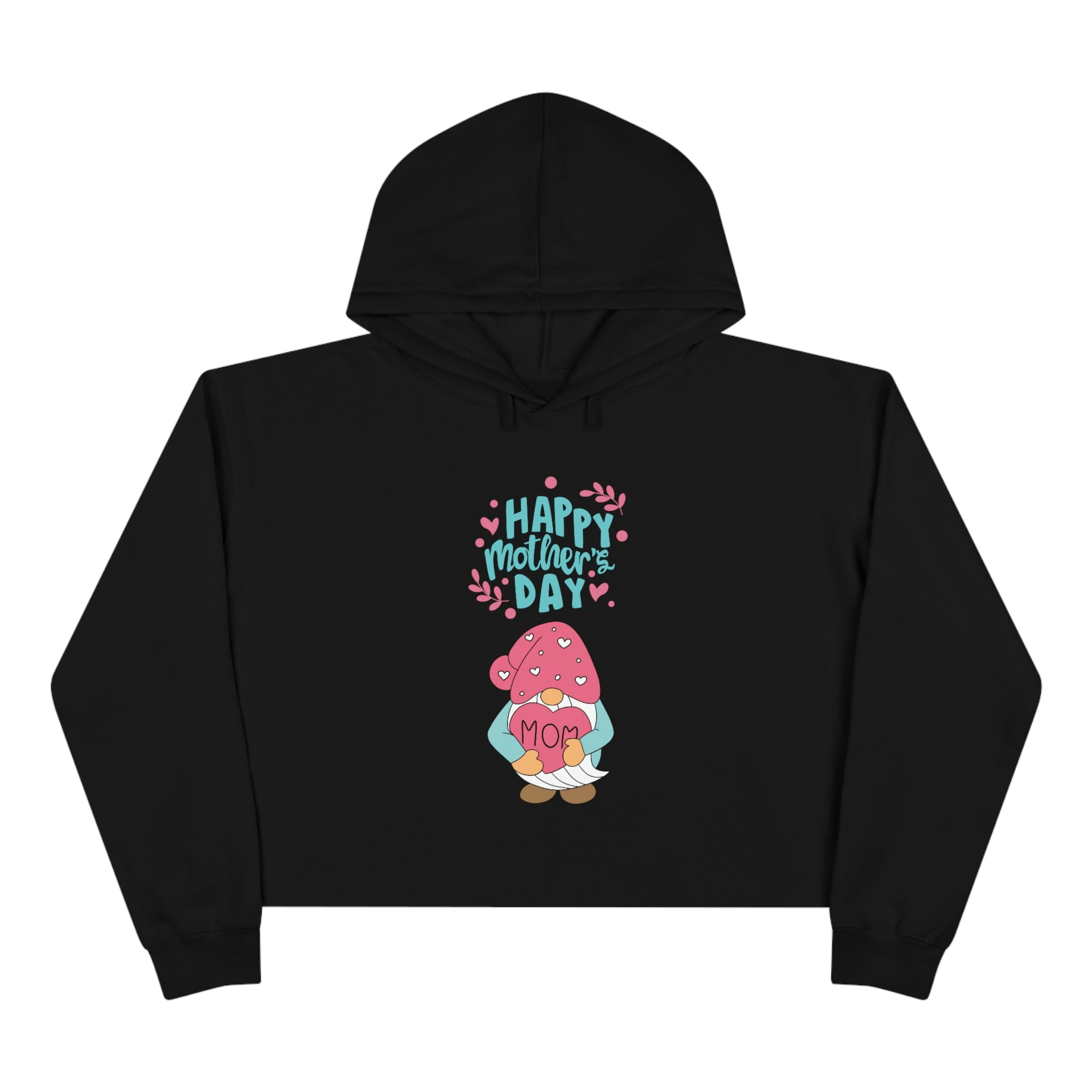 Happy Mother's Day Gnome Crop Hoodie