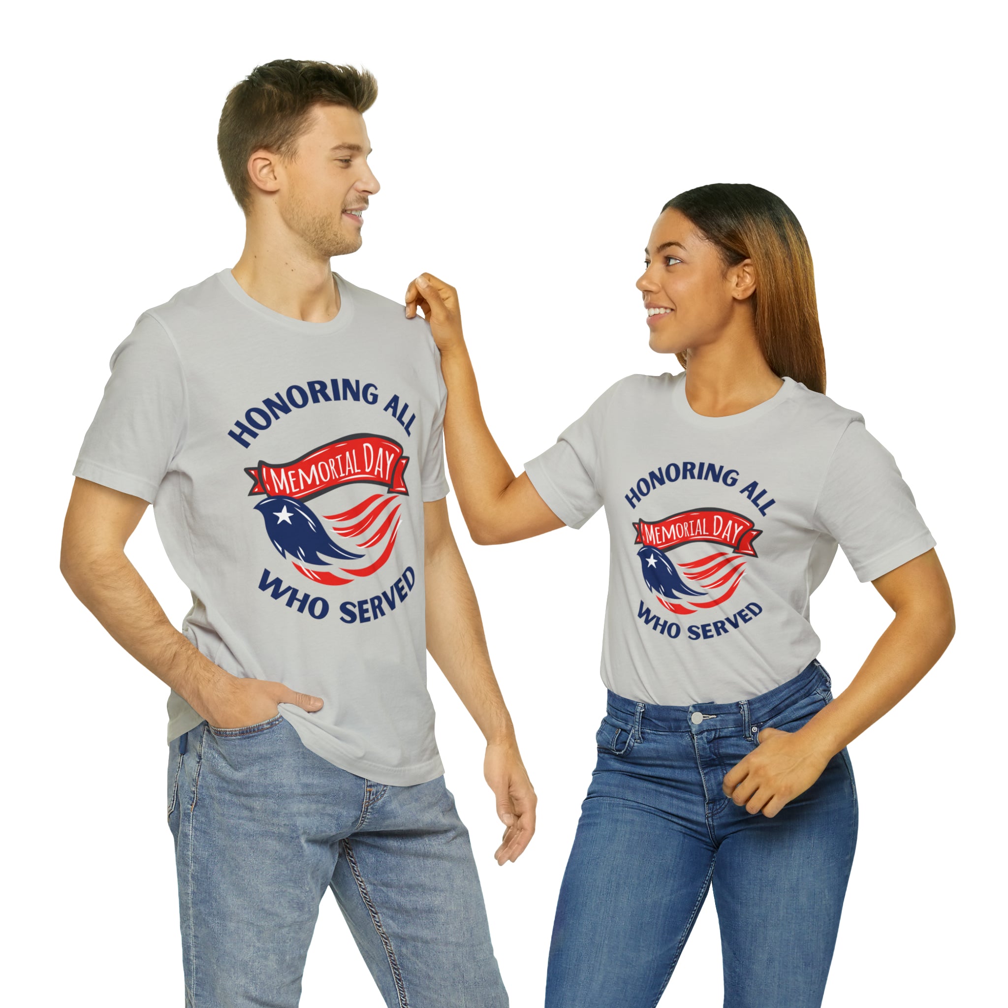 Memorial Day Honoring All Who Served Unisex Jersey Short Sleeve Tee