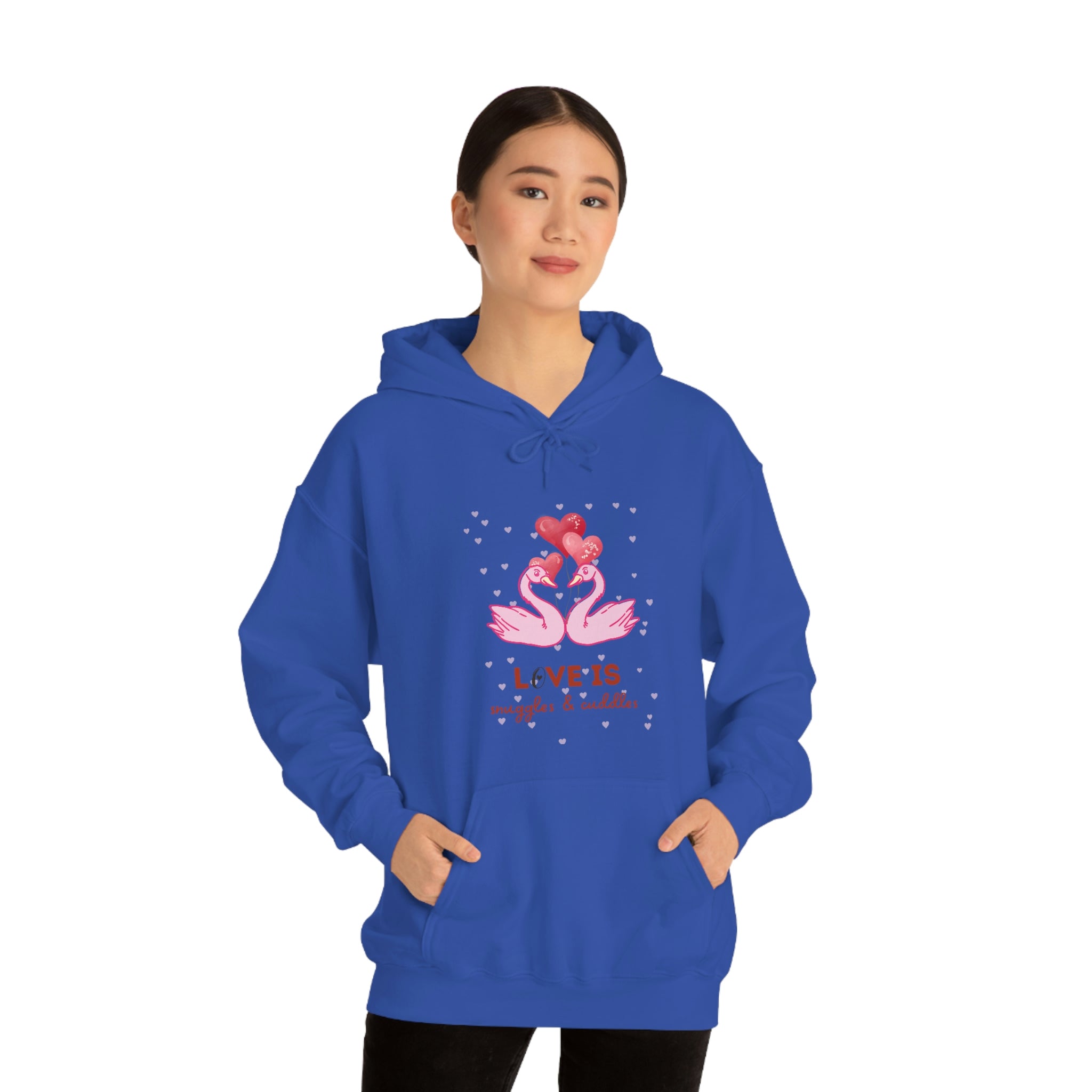 Love Is Snuggles & Cuddles Unisex Heavy Blend™ Hooded Sweatshirt