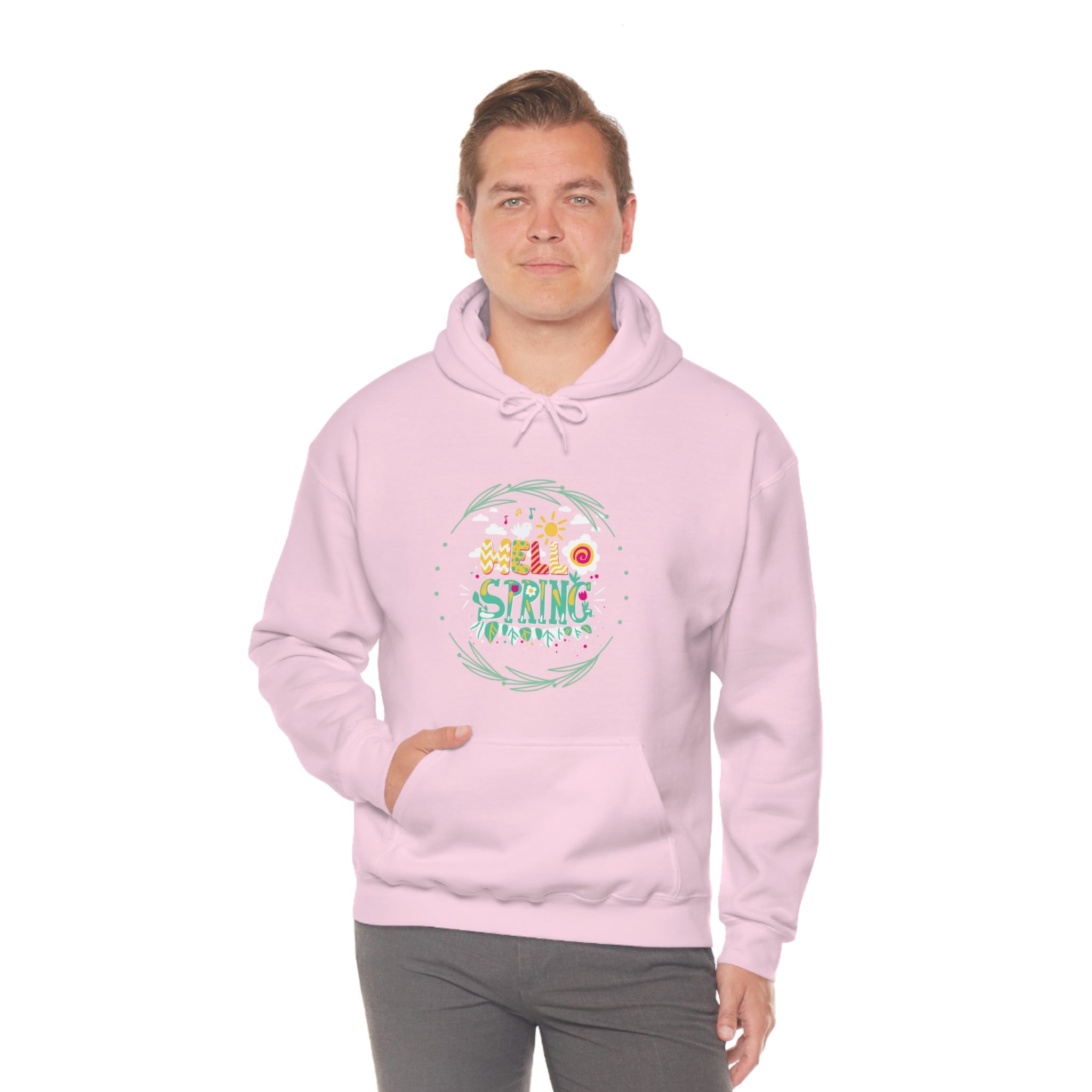 Hello Spring Unisex Heavy Blend™ Hooded Sweatshirt