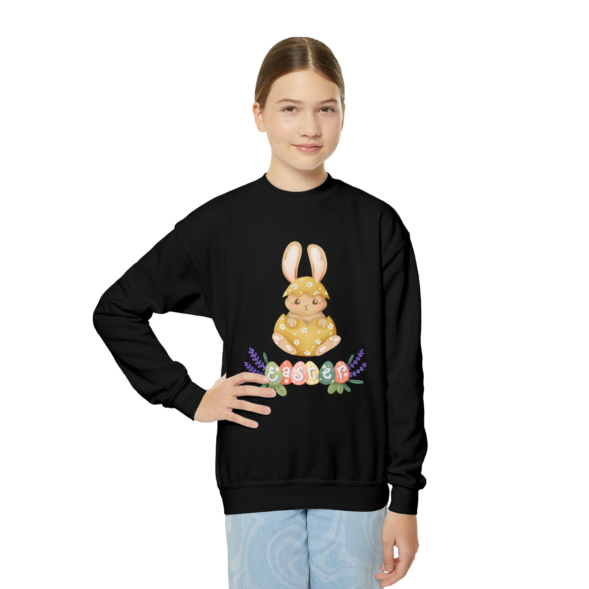 Easter Hunt Is On Youth Crewneck Sweatshirt