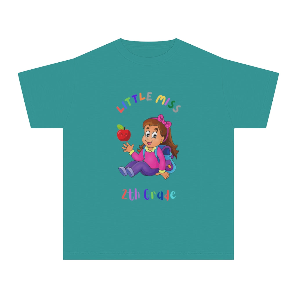 Little Miss 2nd Grade Youth Midweight Tee