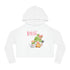 Gnome Happy Spring Women’s Cropped Hooded Sweatshirt