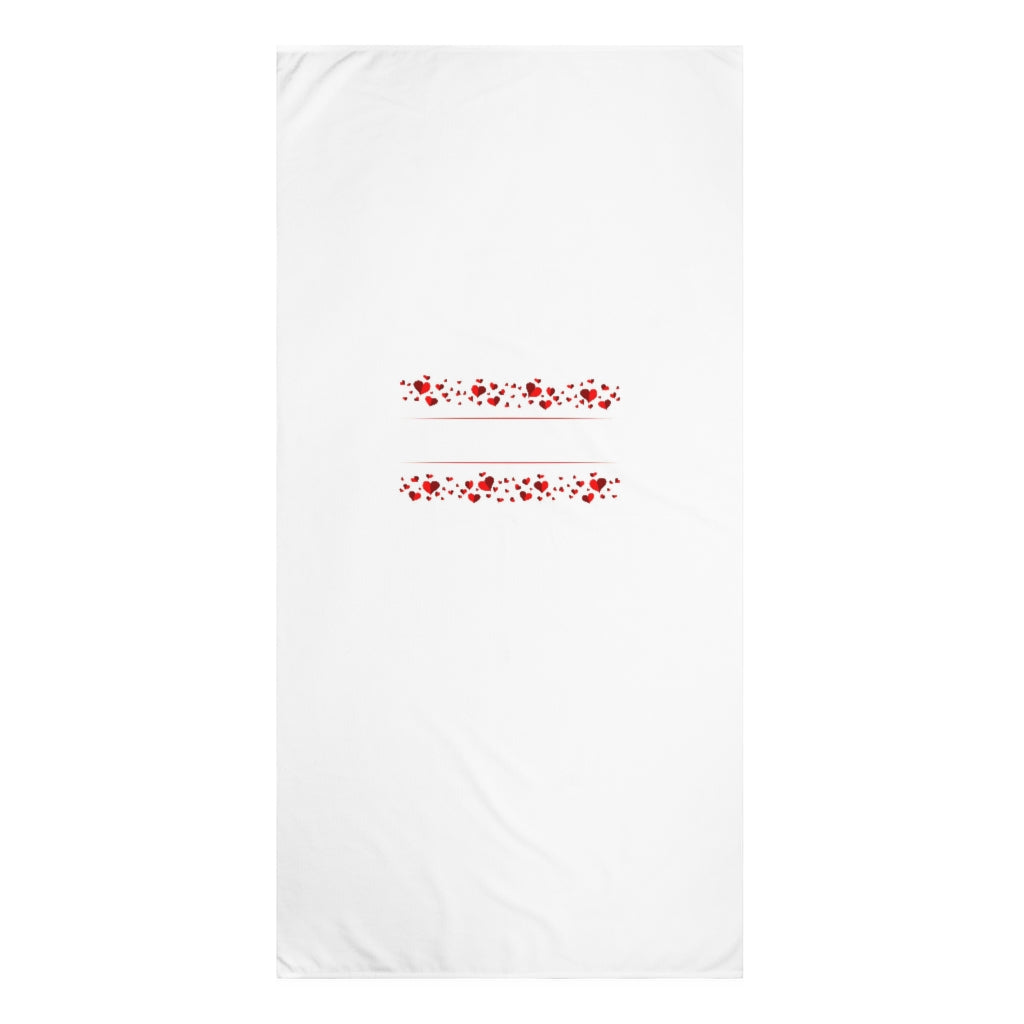 Little Hearts Standard Beach Towel, 30x60