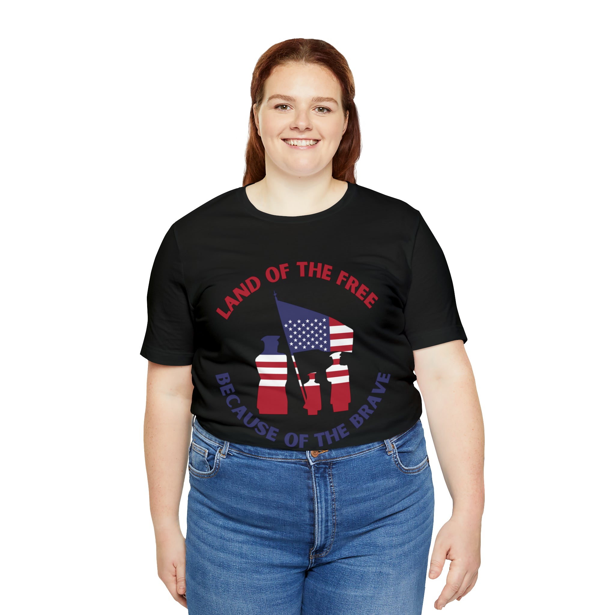 Memorial Day Land Of The Free Unisex Jersey Short Sleeve Tee