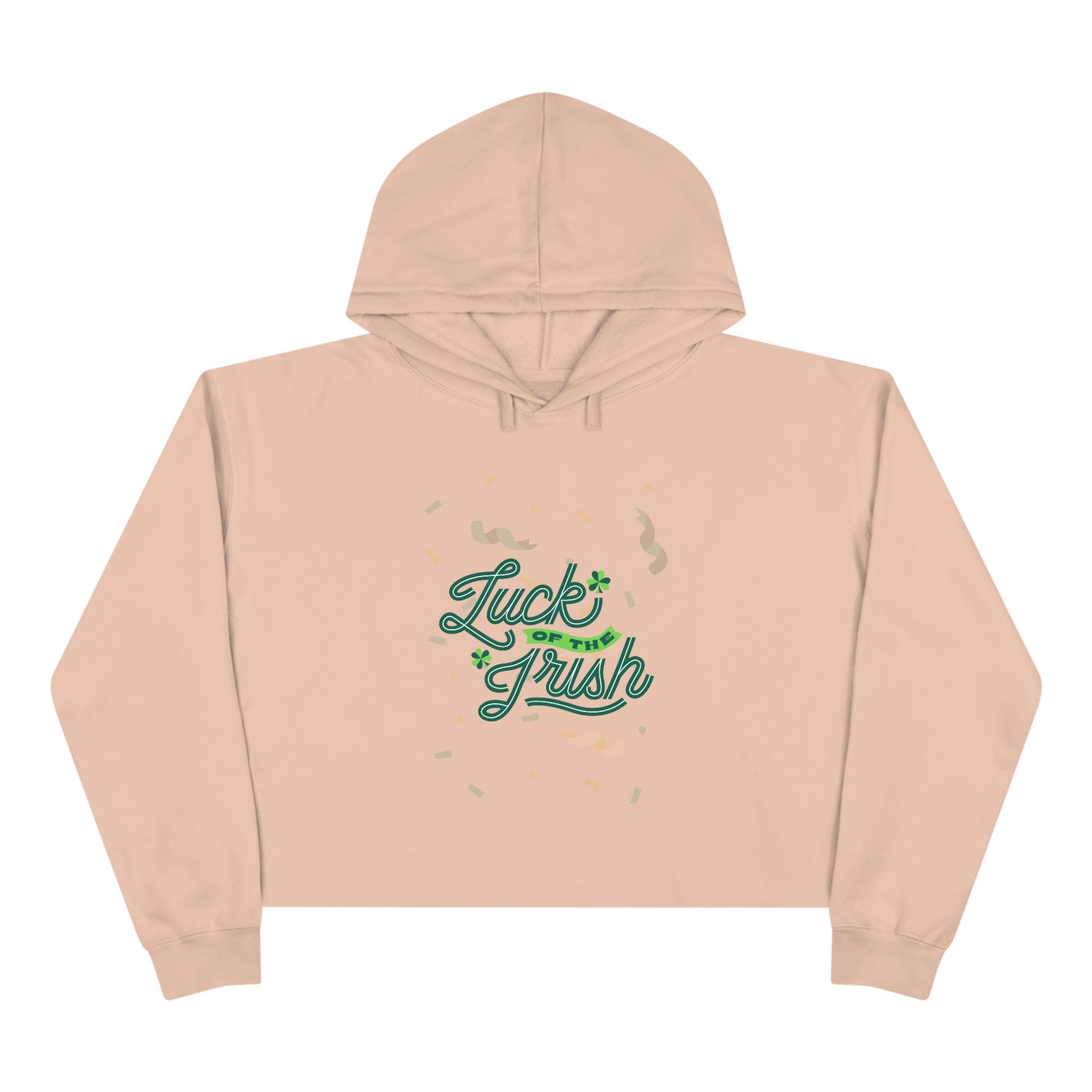 Luck Of The Irish Crop Hoodie