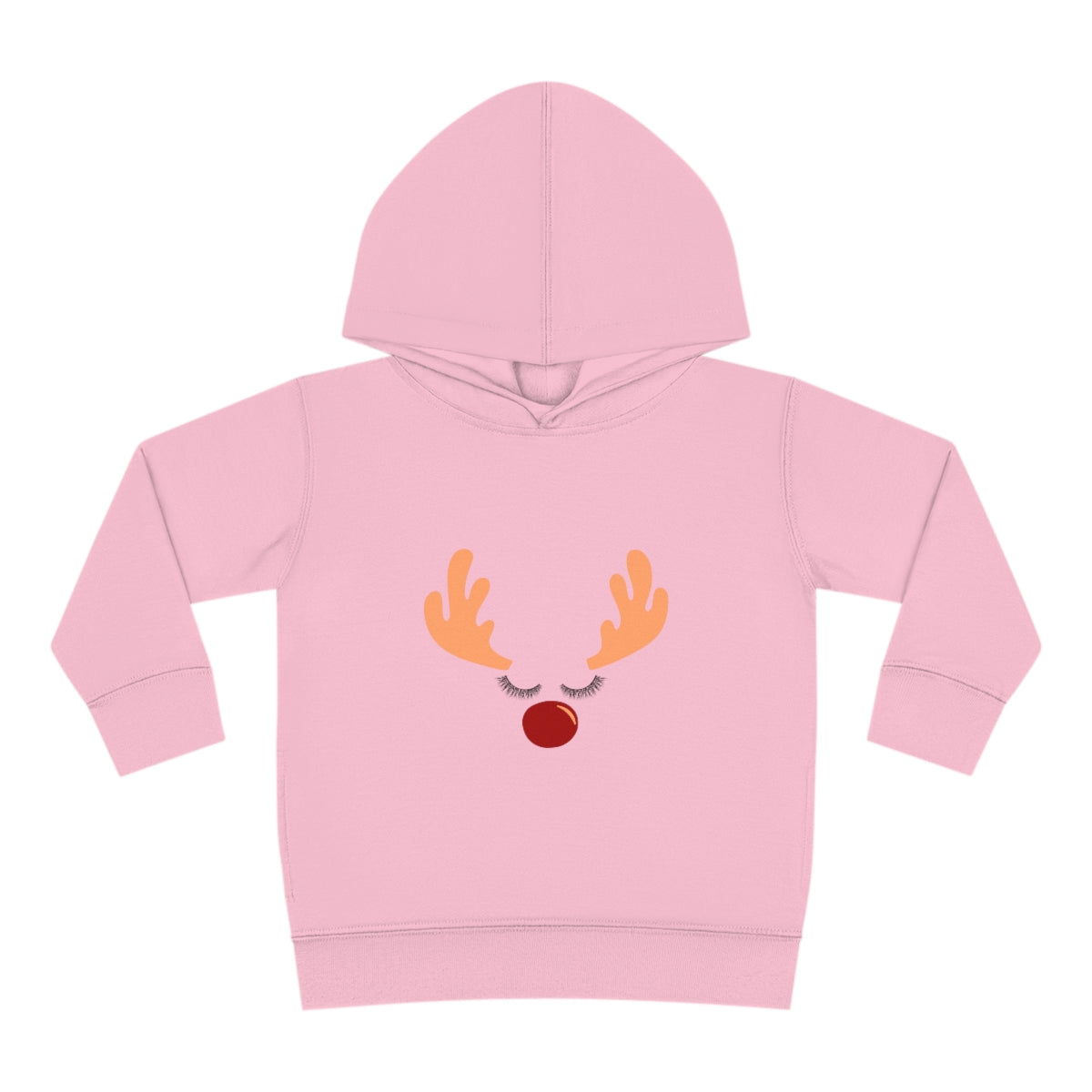 Reindeer ChrstmasToddler Pullover Fleece Hoodie