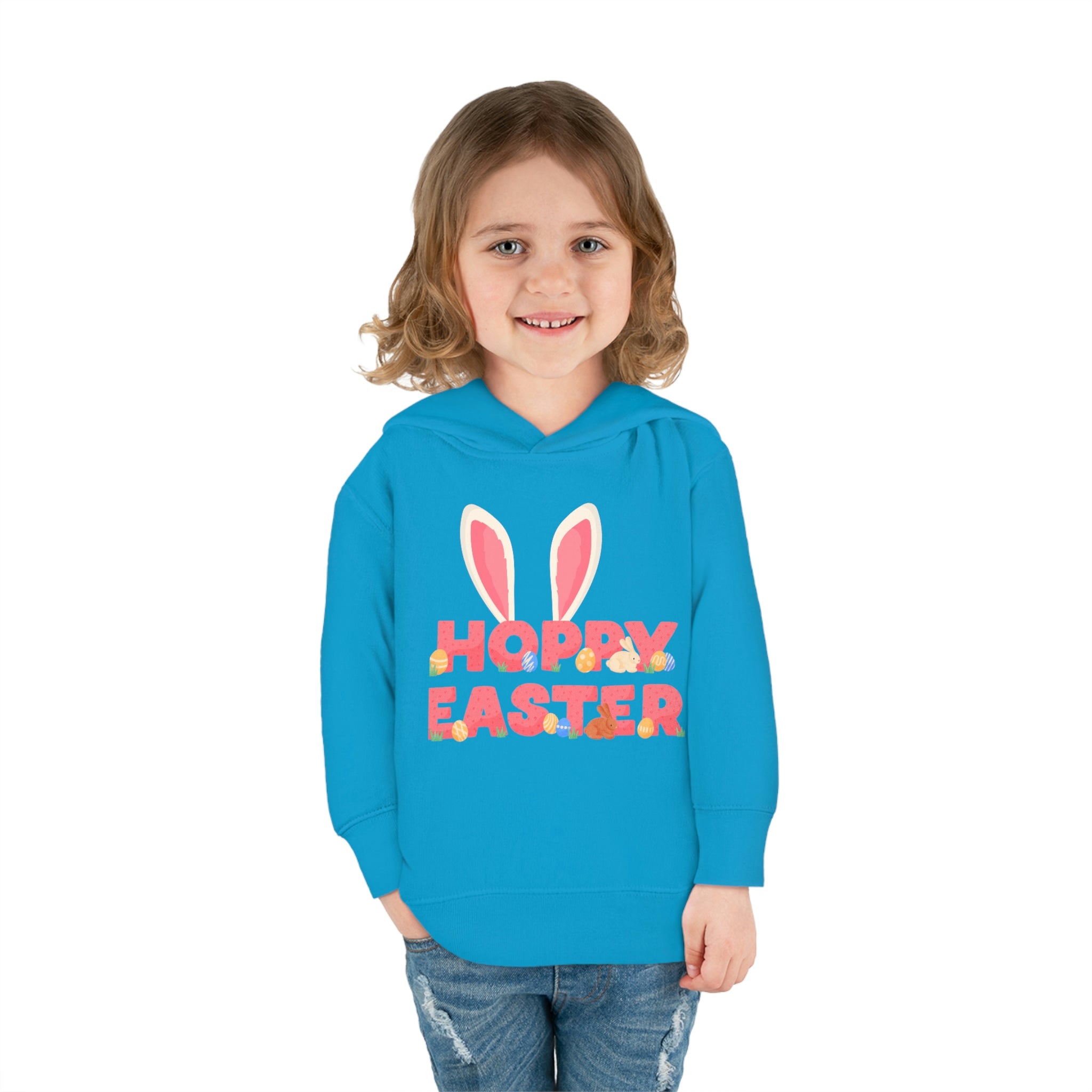 The Hoppy Easter Toddler Pullover Fleece Hoodie