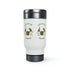 The Luck Of The Gnomies! Stainless Steel Travel Mug with Handle, 14oz
