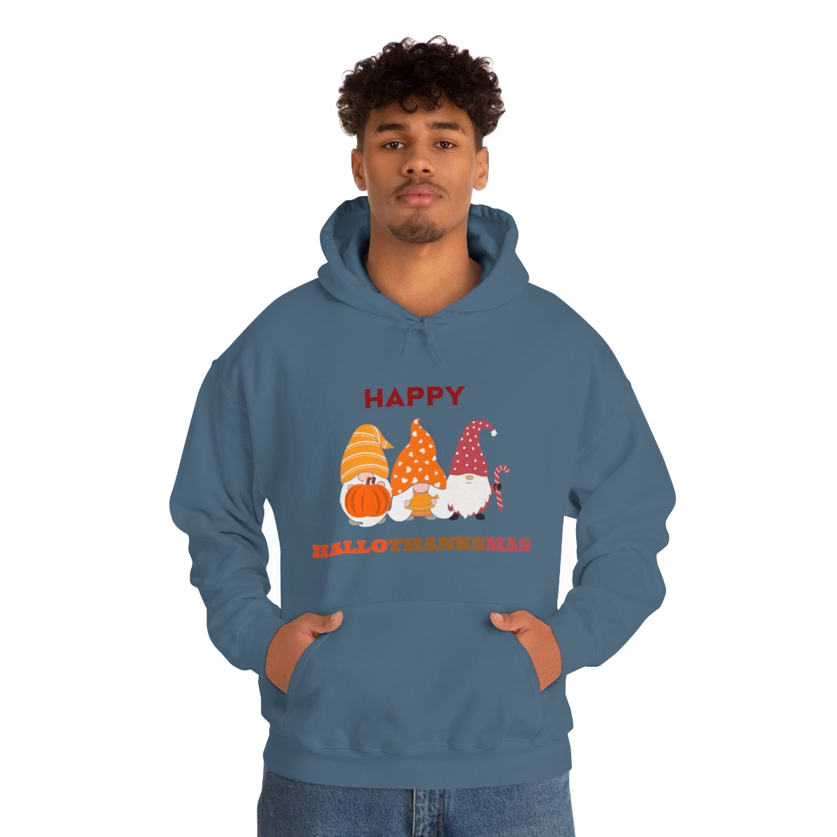 Happy Hallothanksmas Unisex Heavy Blend™ Hooded Sweatshirt