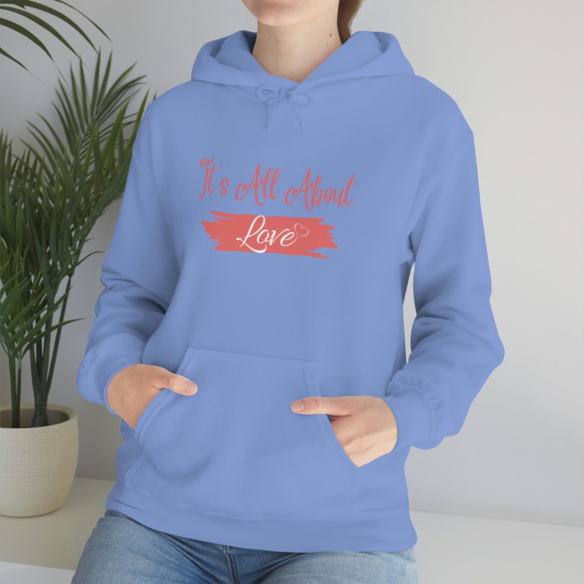 It's All About Love Unisex Heavy Blend™ Hooded Sweatshirt