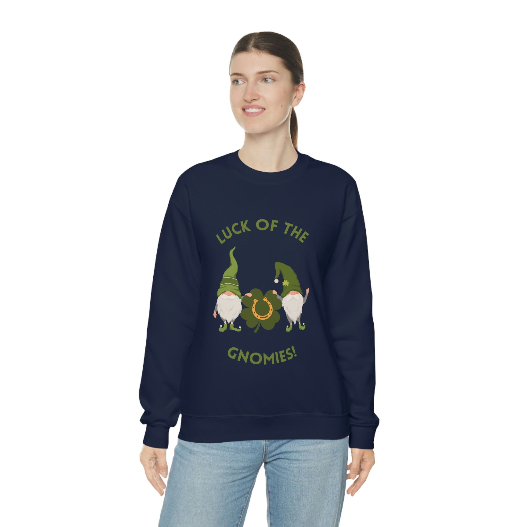 The Luck Of The Gnomies! Unisex Heavy Blend™ Crewneck Sweatshirt