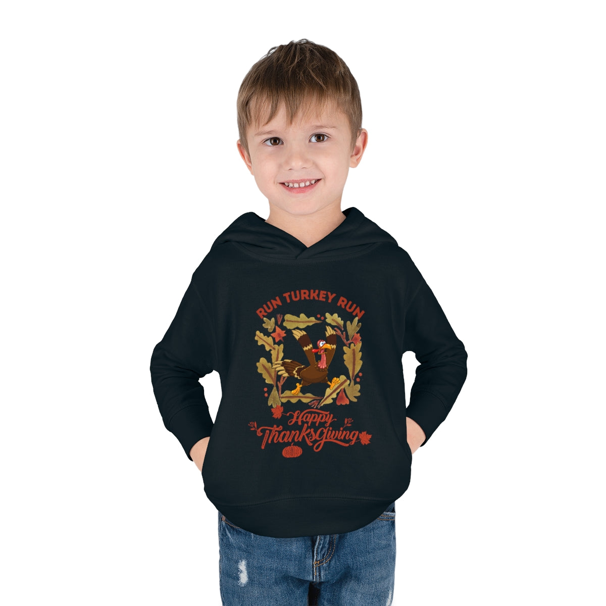 Run Turkey Run Toddler Pullover Fleece Hoodie