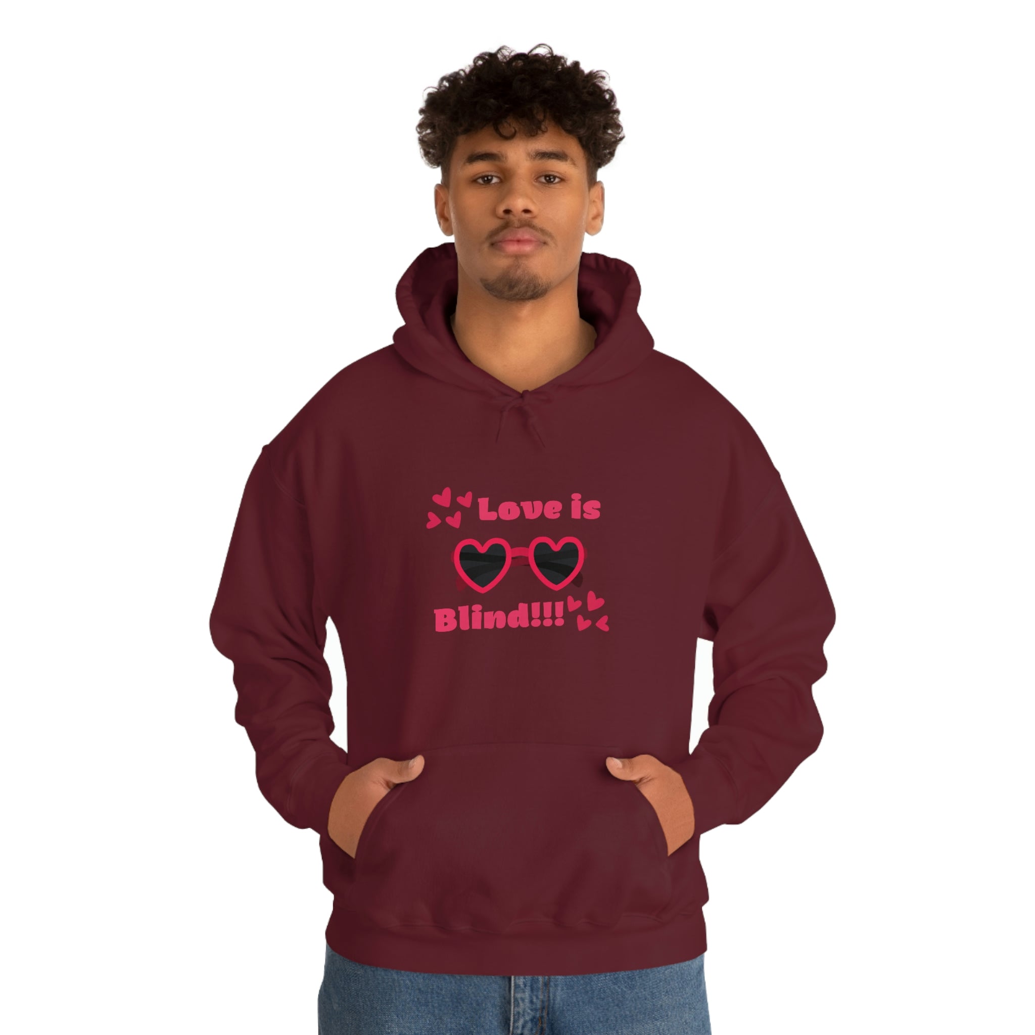 Love Is Blind!!! Unisex Heavy Blend™ Hooded Sweatshirt