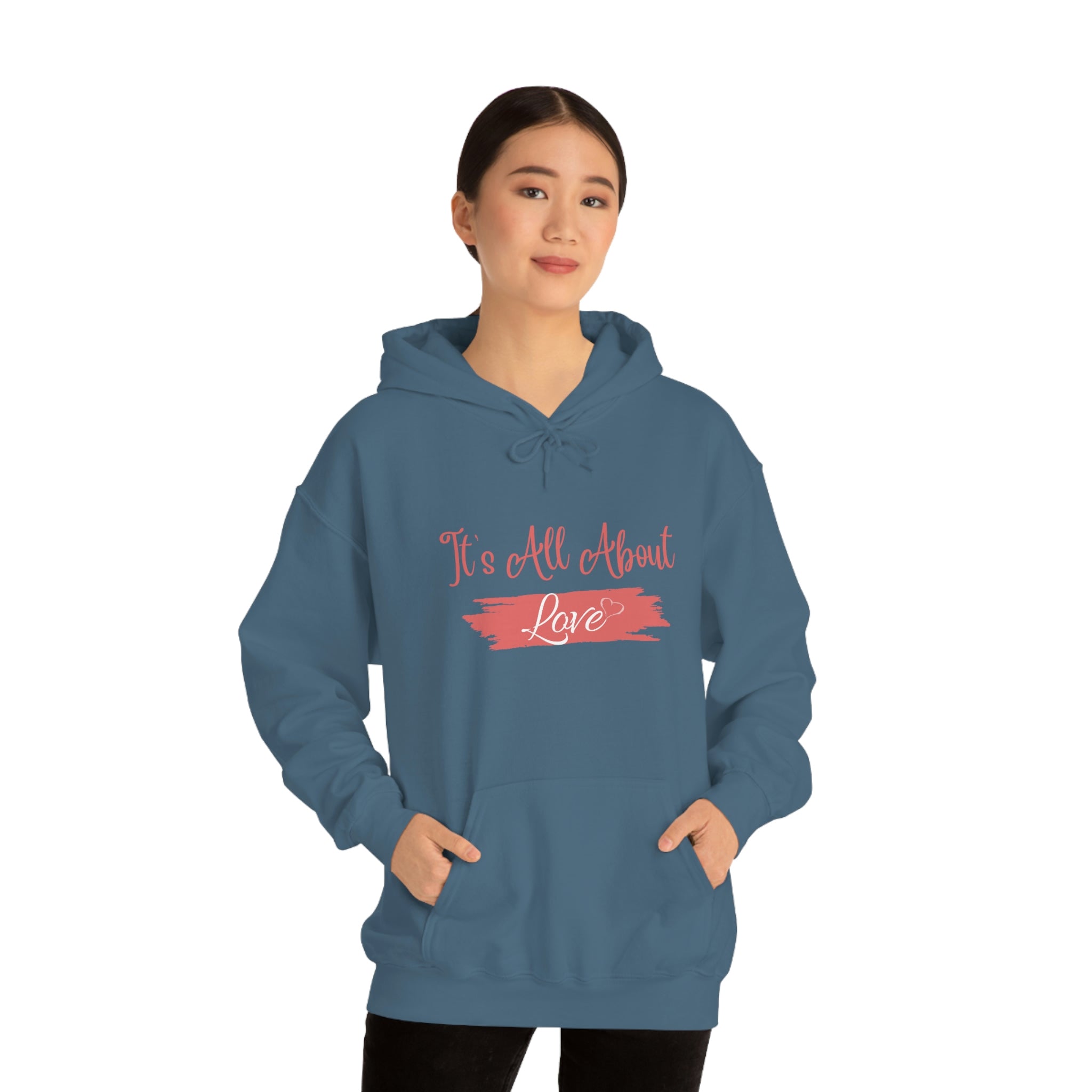 It's All About Love Unisex Heavy Blend™ Hooded Sweatshirt