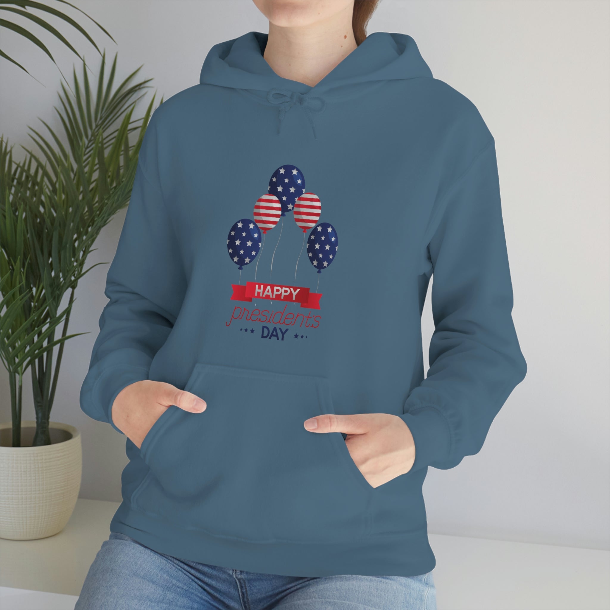 Happy President's Day Stars & Stripe Unisex Heavy Blend™ Hooded Sweatshirt