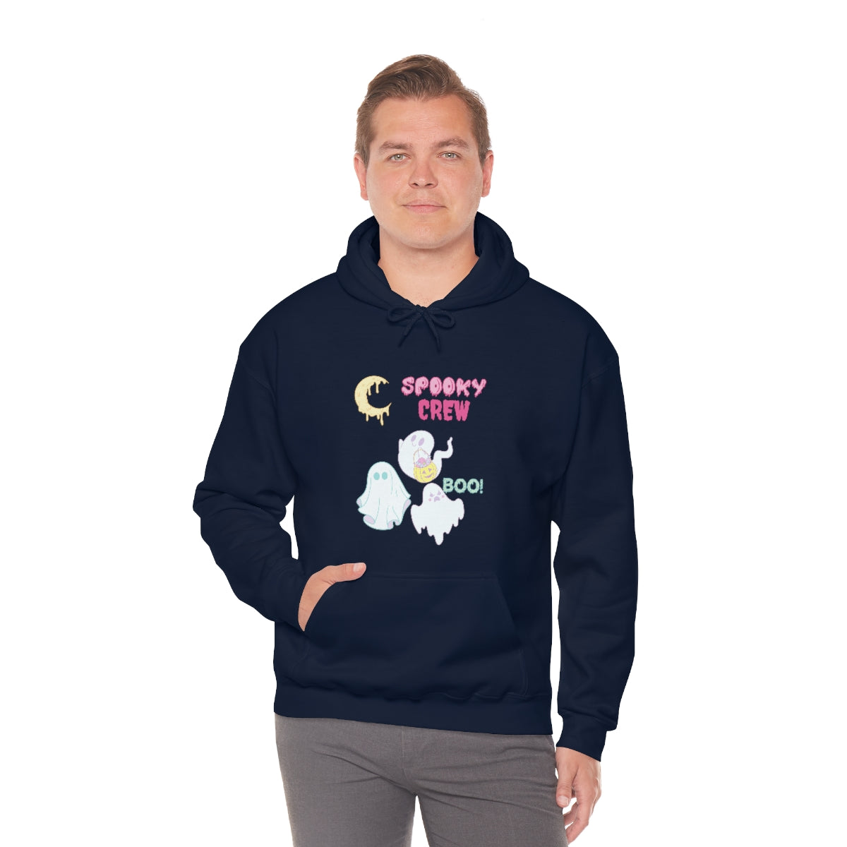 Spooky Crew BOO Unisex Heavy Blend™ Hooded Sweatshirt