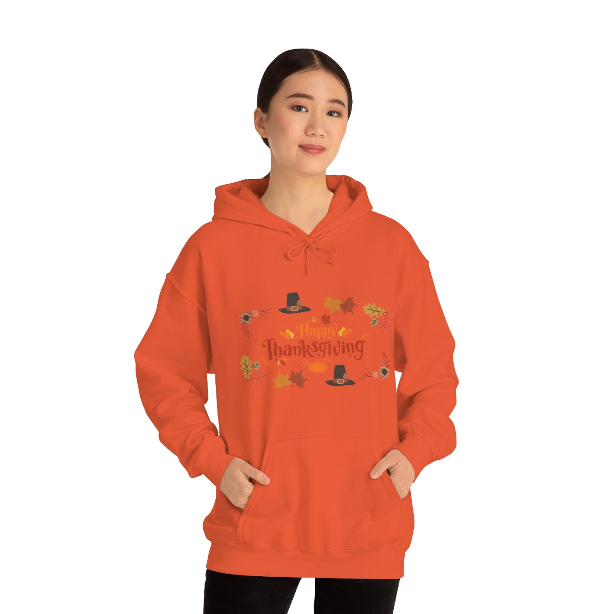 Happy Thanksgiving Unisex Heavy Blend™ Hooded Sweatshirt